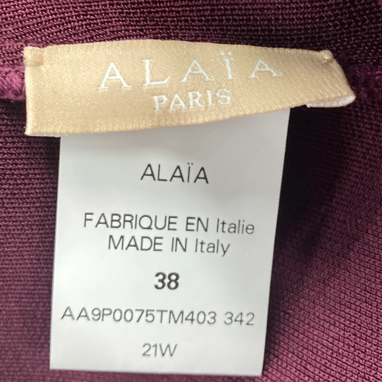 ALAÏA purple and burgundy viscose joggers - Image 4