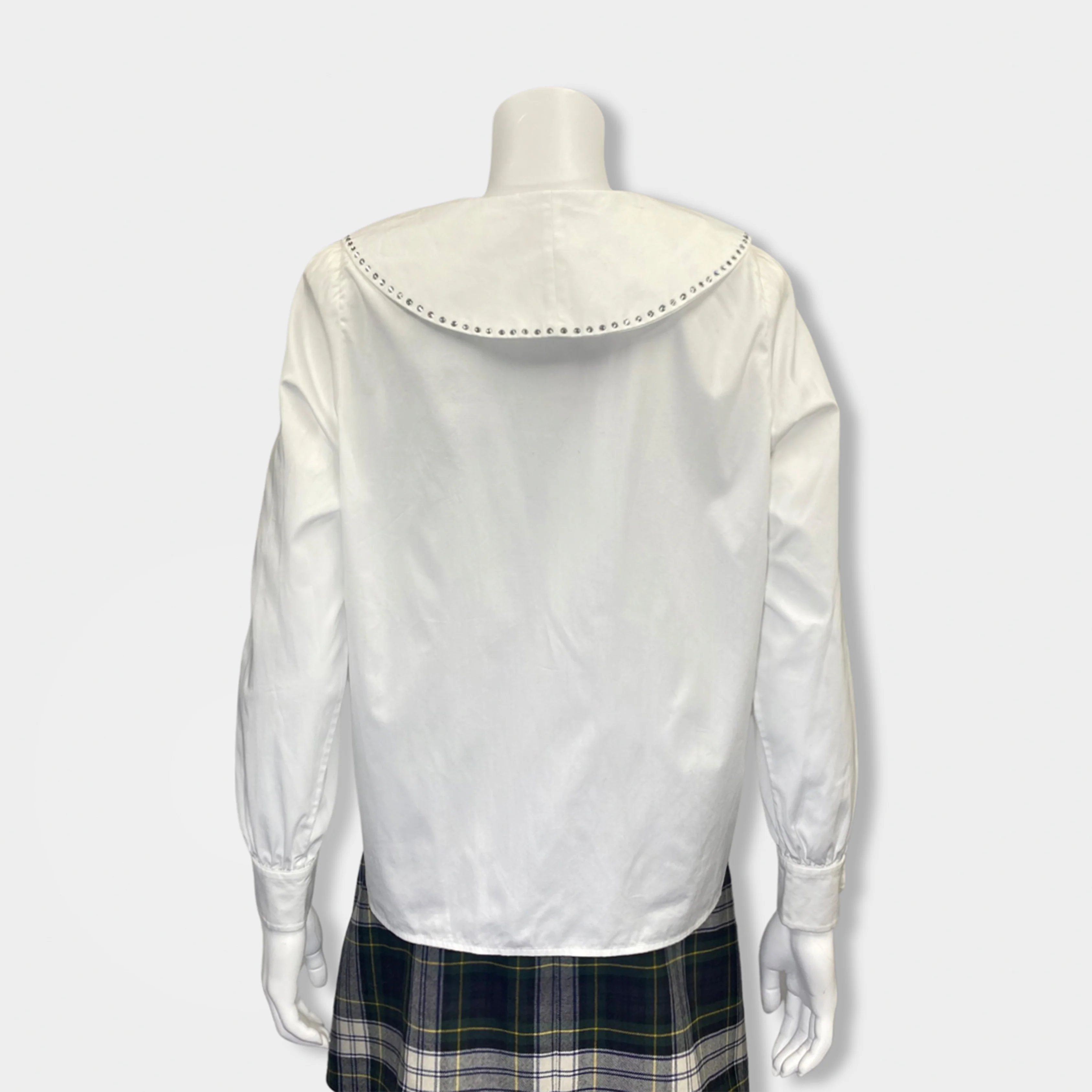 ALESSANDRA RICH white cotton shirt - Image 4
