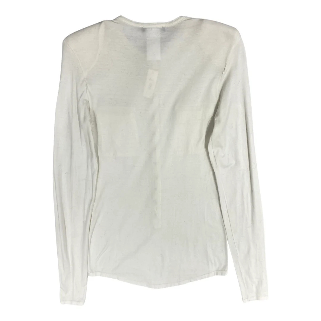 BALMAIN cotton long-sleeve top with gold buttons - Image 3