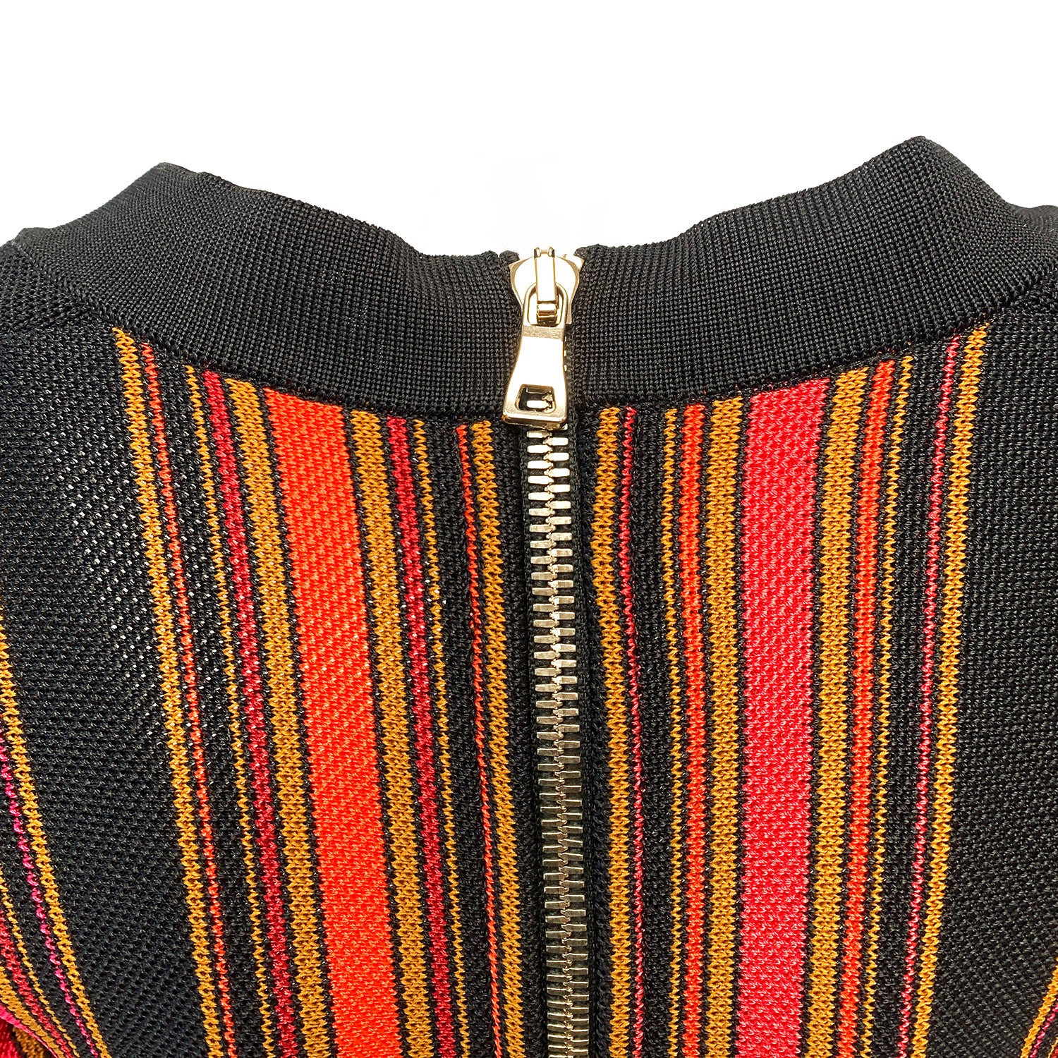 Balmain striped black and orange dress - Image 5
