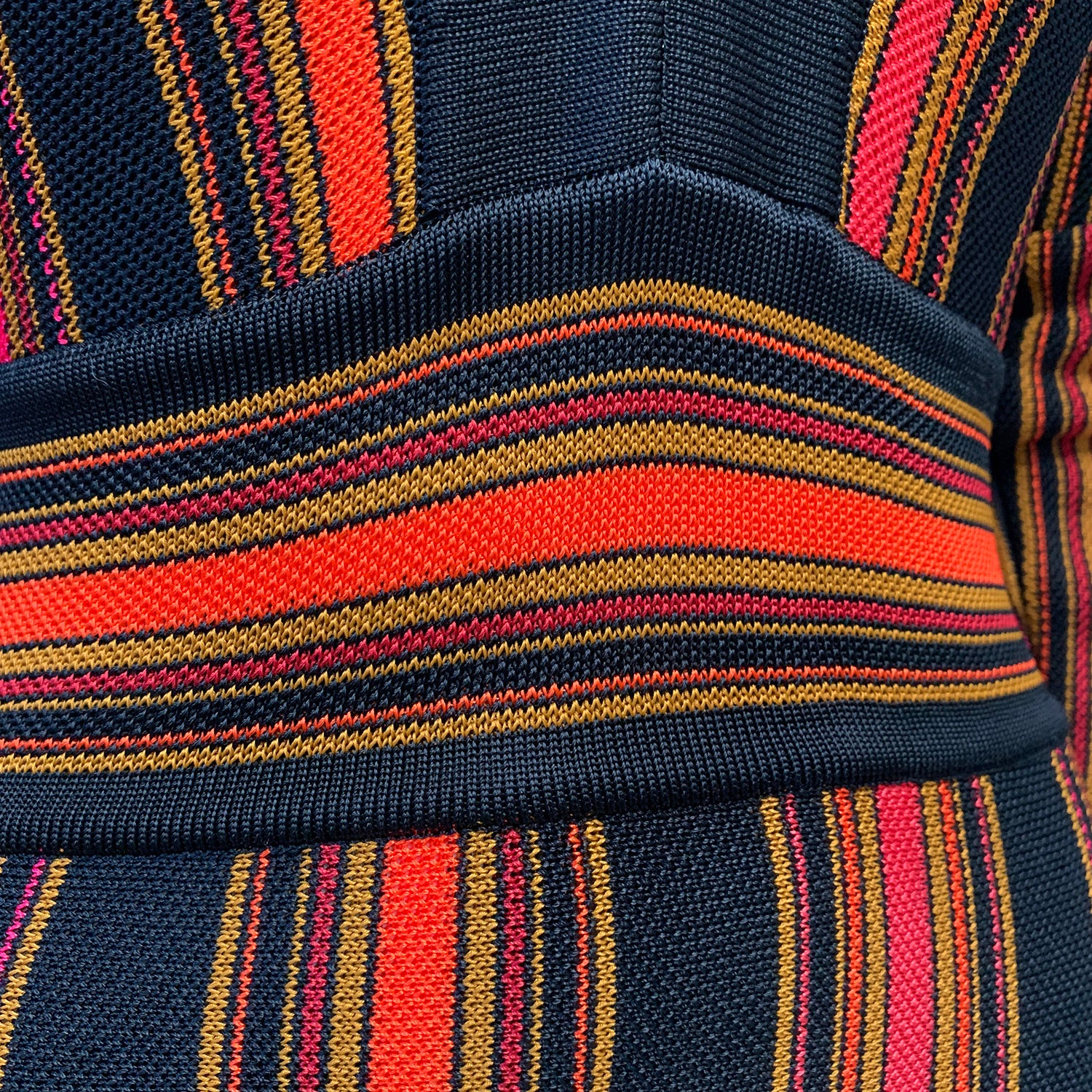 Balmain striped black and orange dress - Image 6