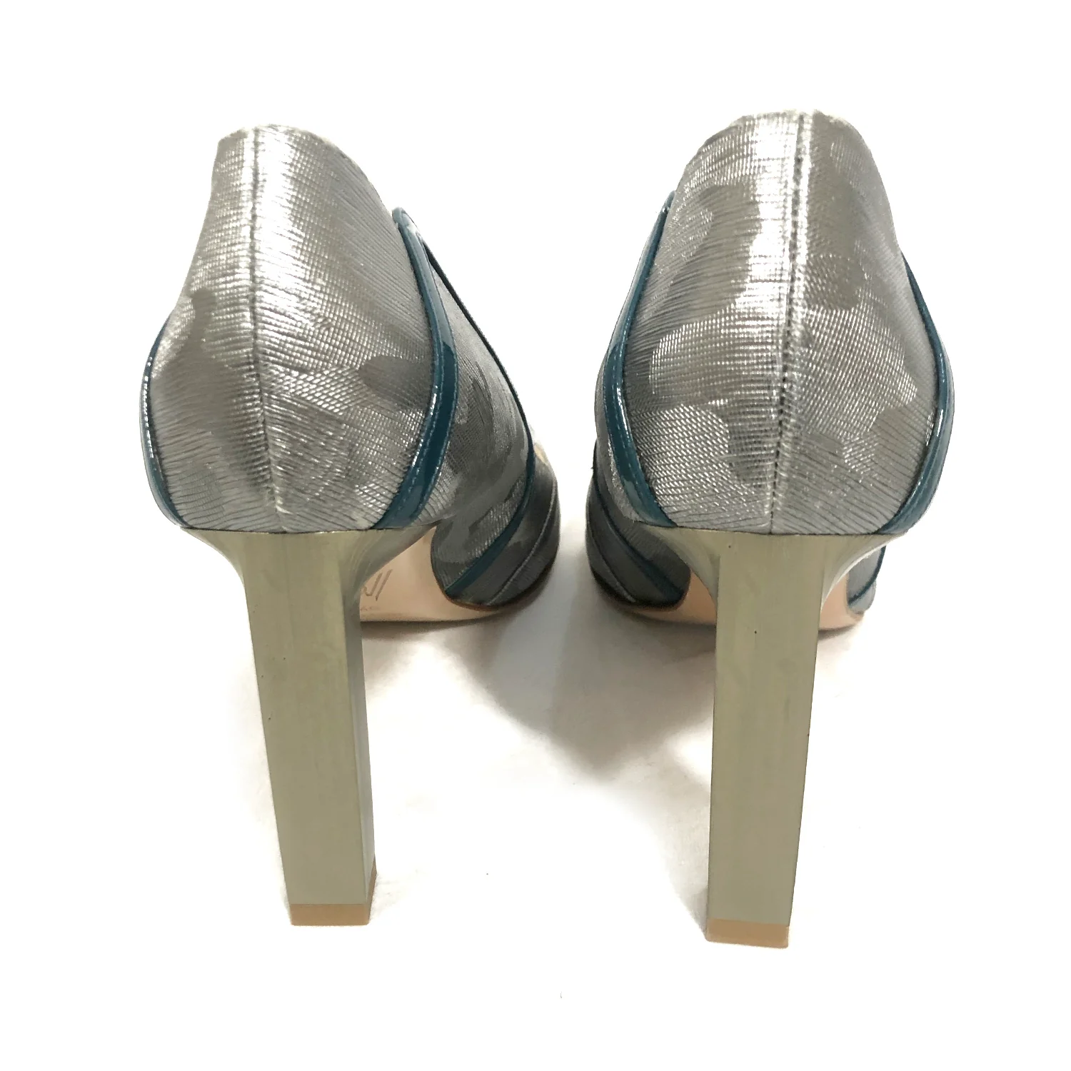 BETTINA VERMILLON silver heels - Image 3