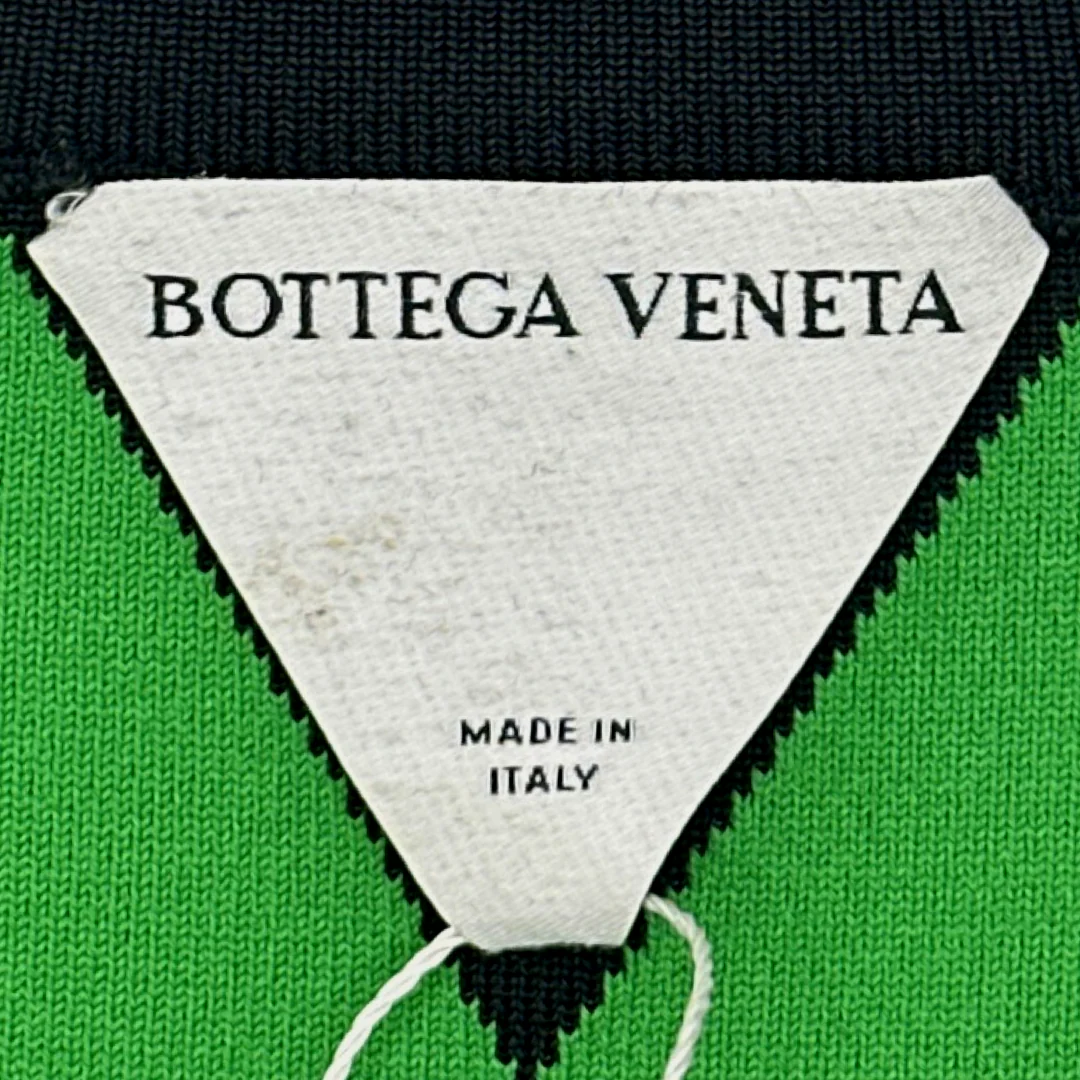 Bottega Veneta men’s black and green tech-jersey jumper - Image 4