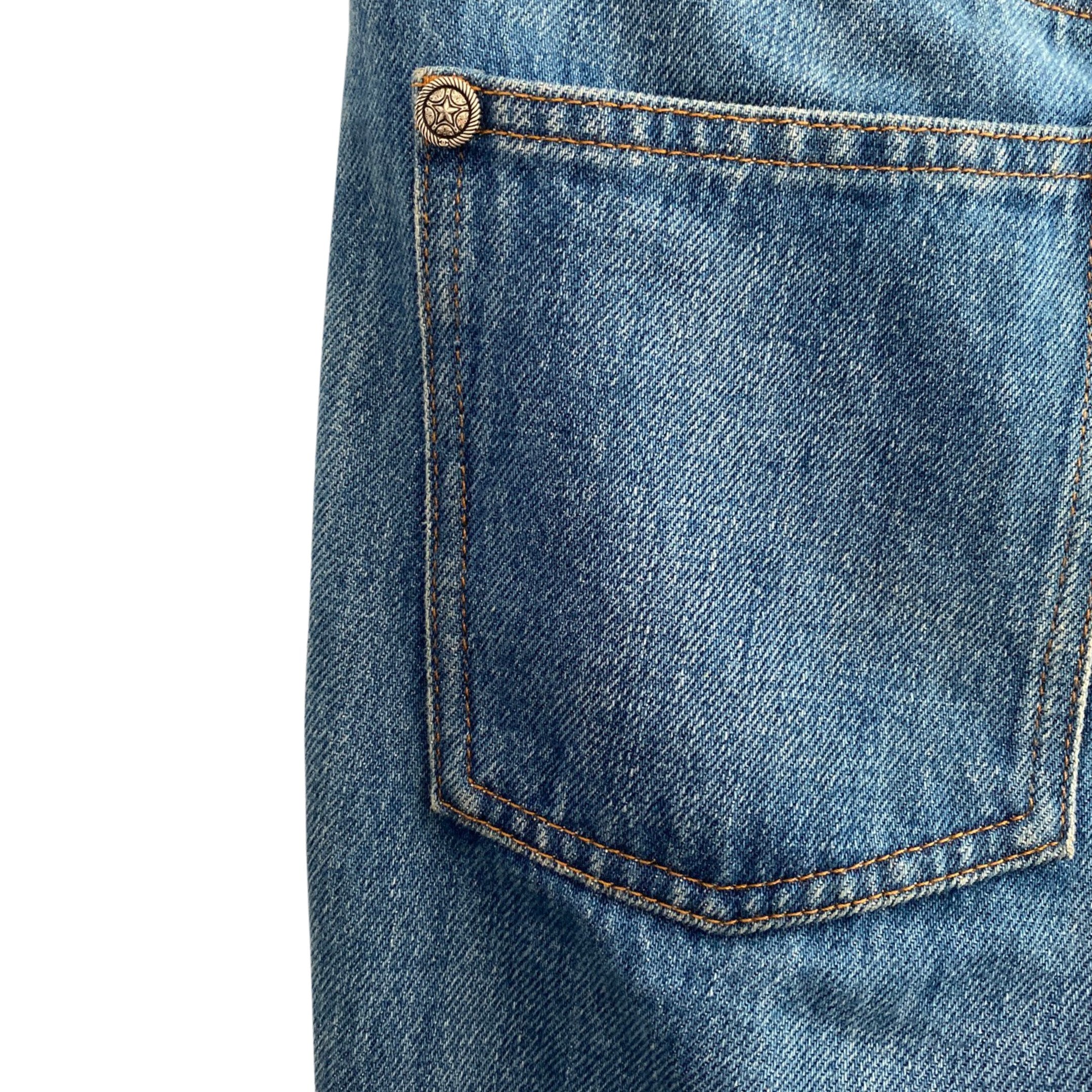 CHANEL navy slim-fit jeans - Image 6