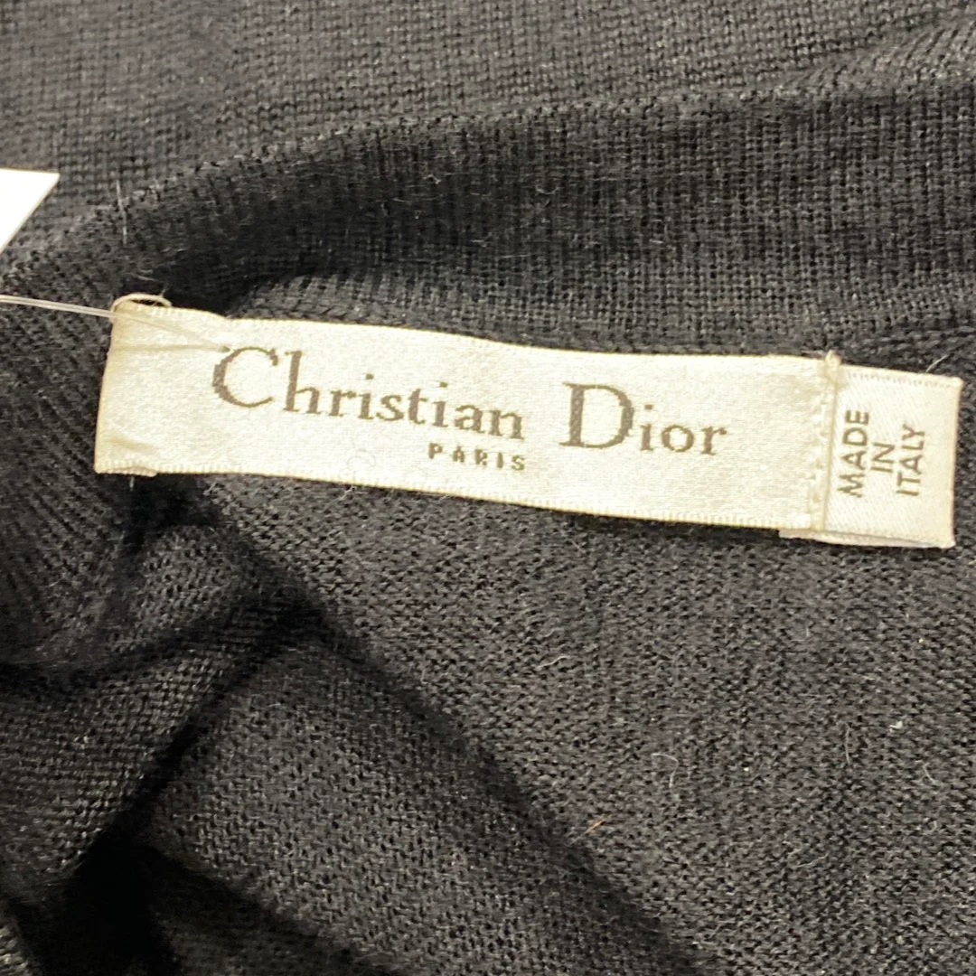 CHRISTIAN DIOR navy cashmere jumper - Image 5