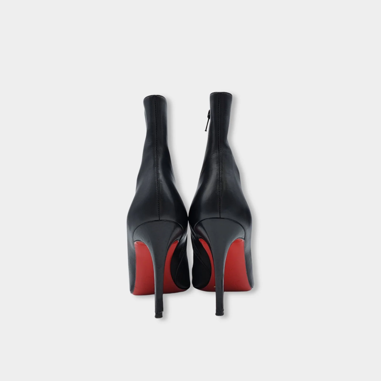 CHRISTIAN LOUBOUTIN black leather boots - Image 5