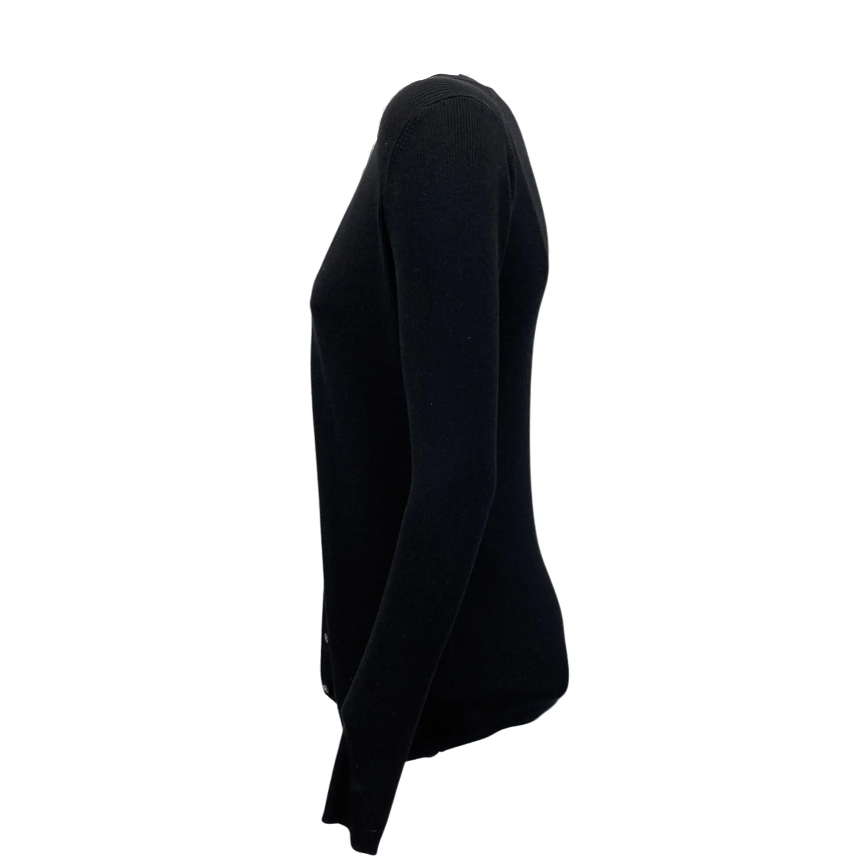 CO black silk cardigan - Image 3