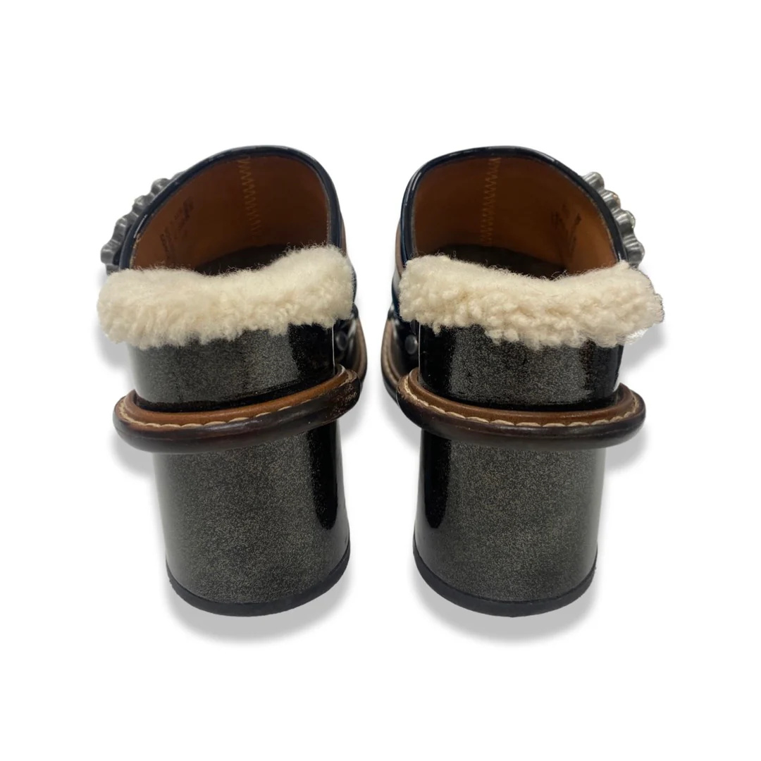 COACH velvet and sheepskin sling-back boots - Image 4