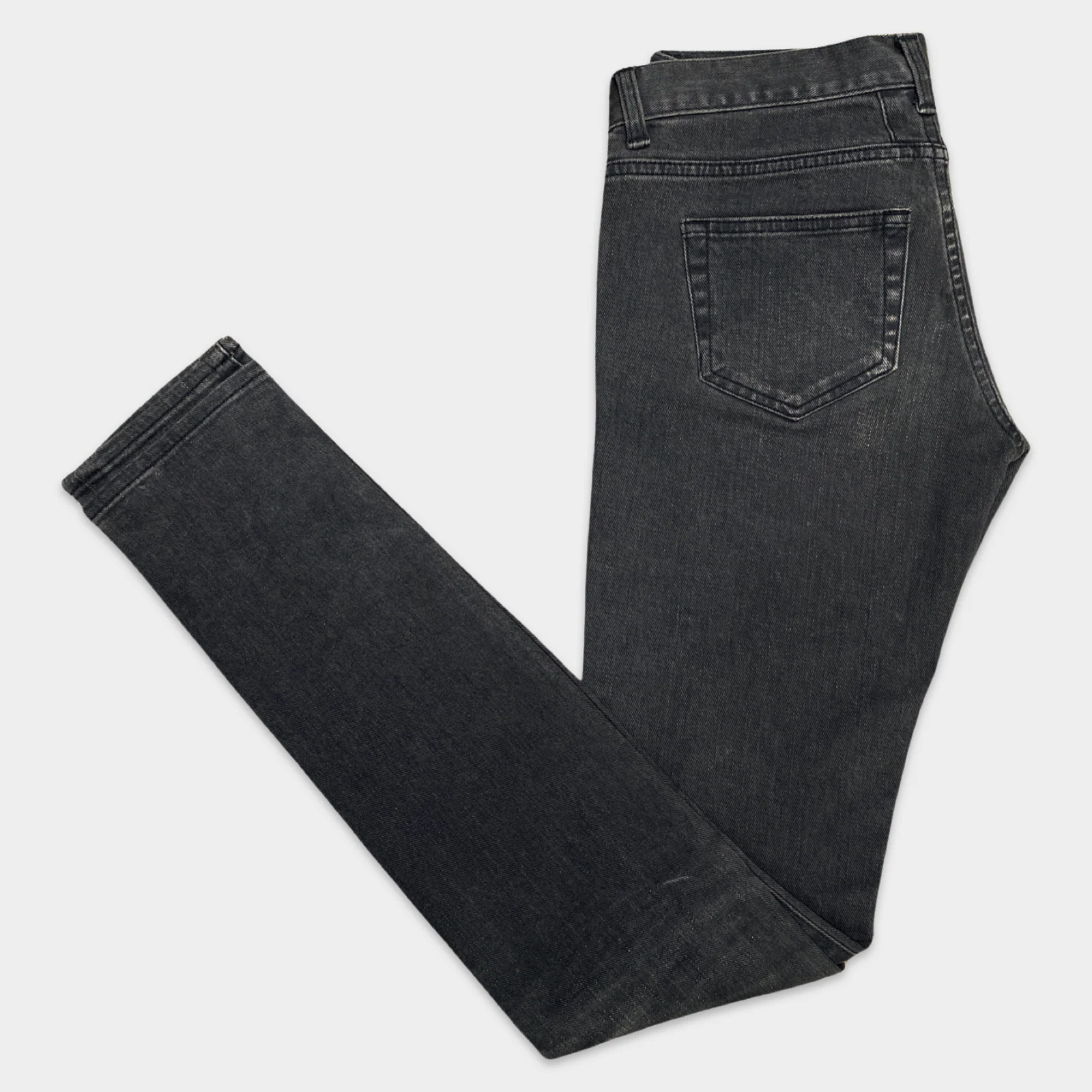 SAINT LAURENT women's dark grey skinny jeans - Image 3