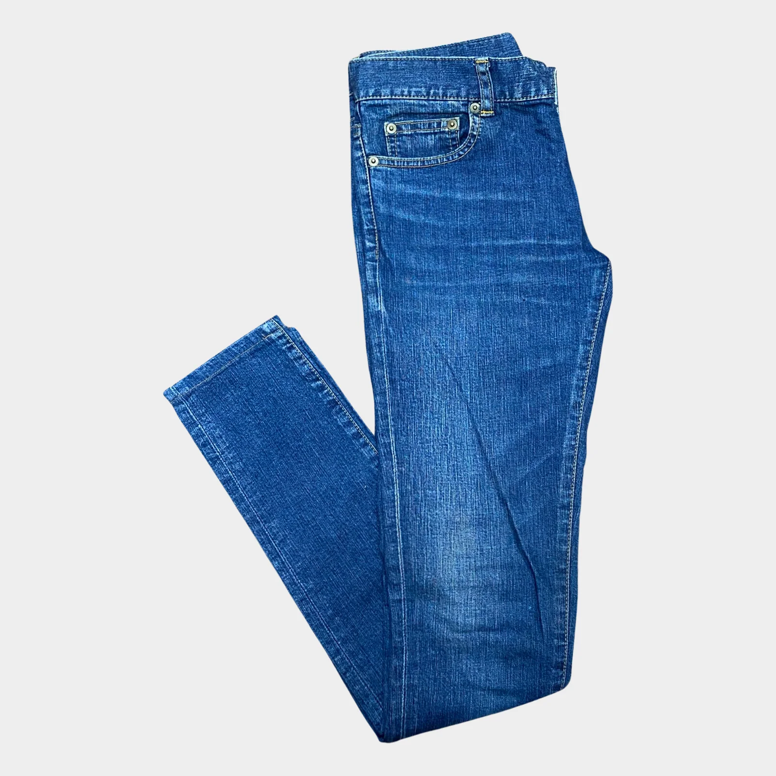 Saint Laurent Women's Blue Denim Skinny Jeans - Image 3