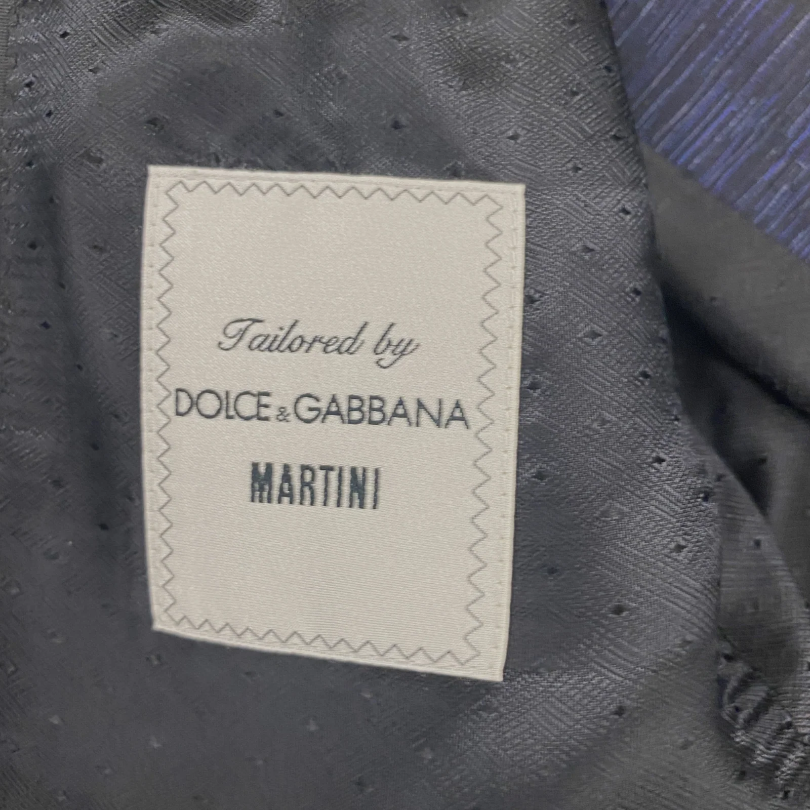 Dolce&Gabbana Martini Men's Black and Navy Evening Two-Piece Set - Image 8