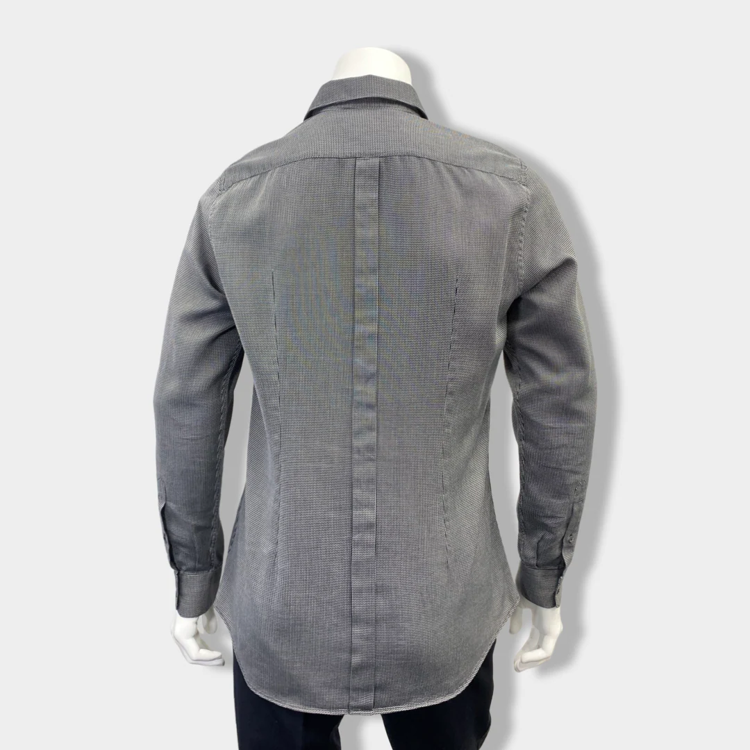 DOLCE&GABBANA grey cotton shirt - Image 4