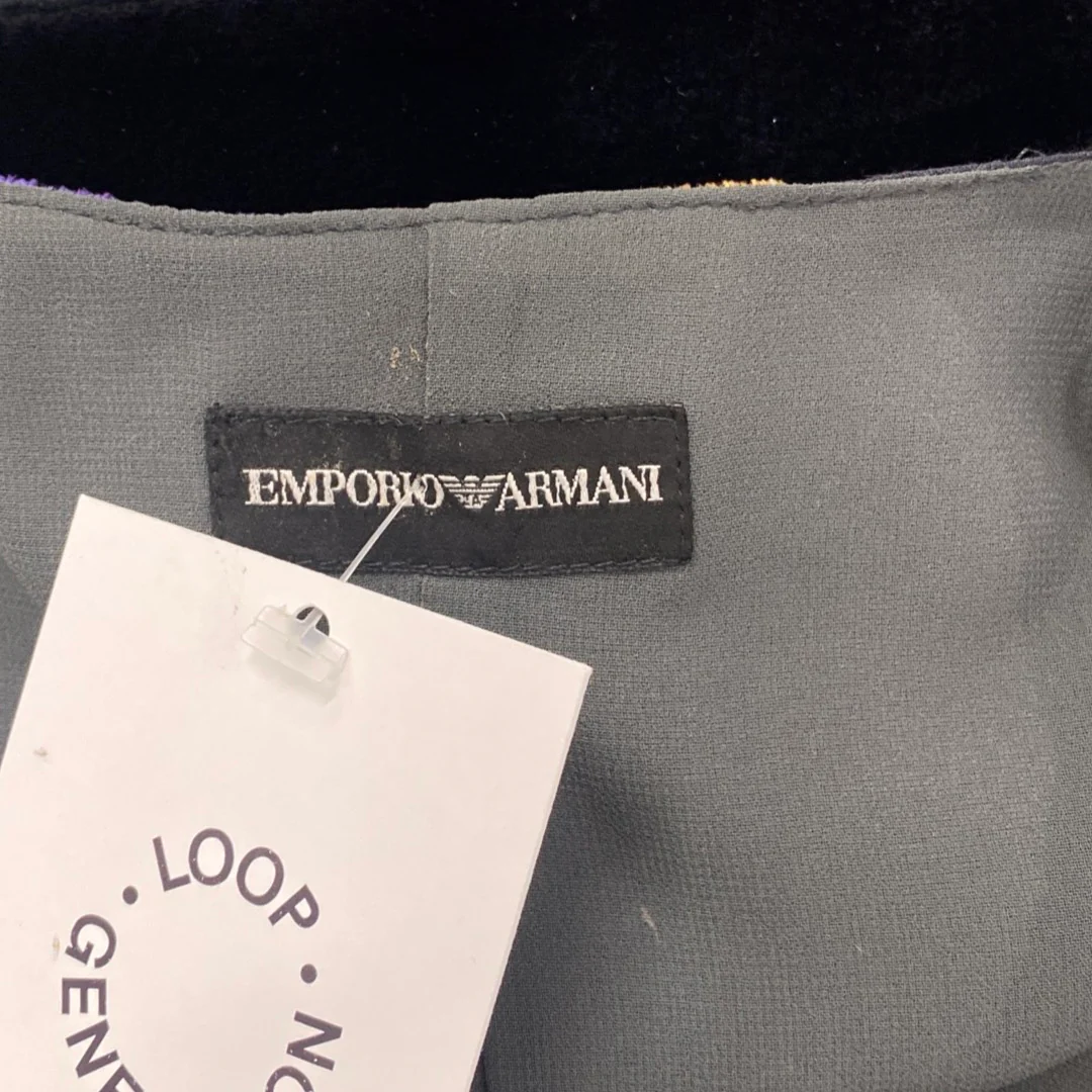 EMPORIO ARMANI multicolour velvet vest - Image 4