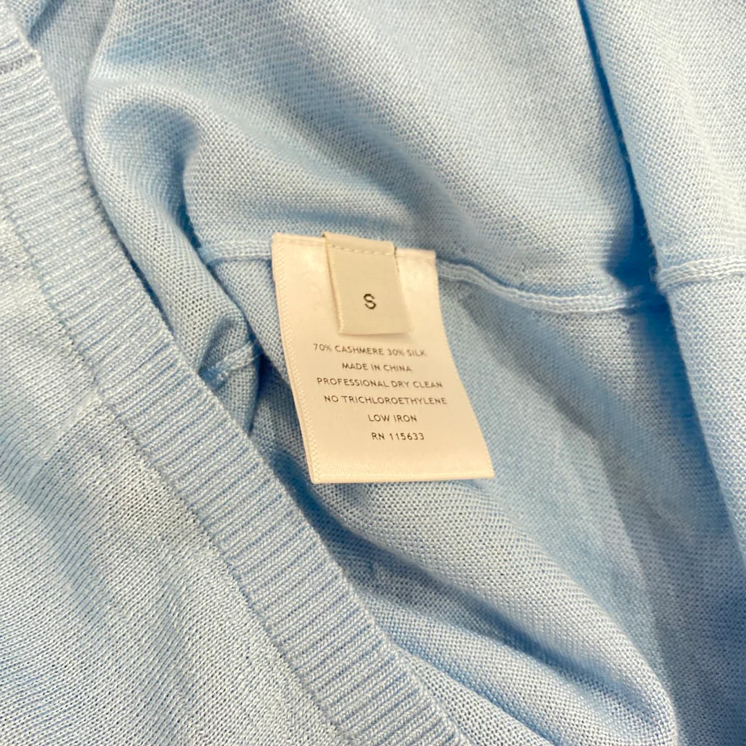 GABRIELA HEARST sky blue cashmere and silk jumper - Image 3