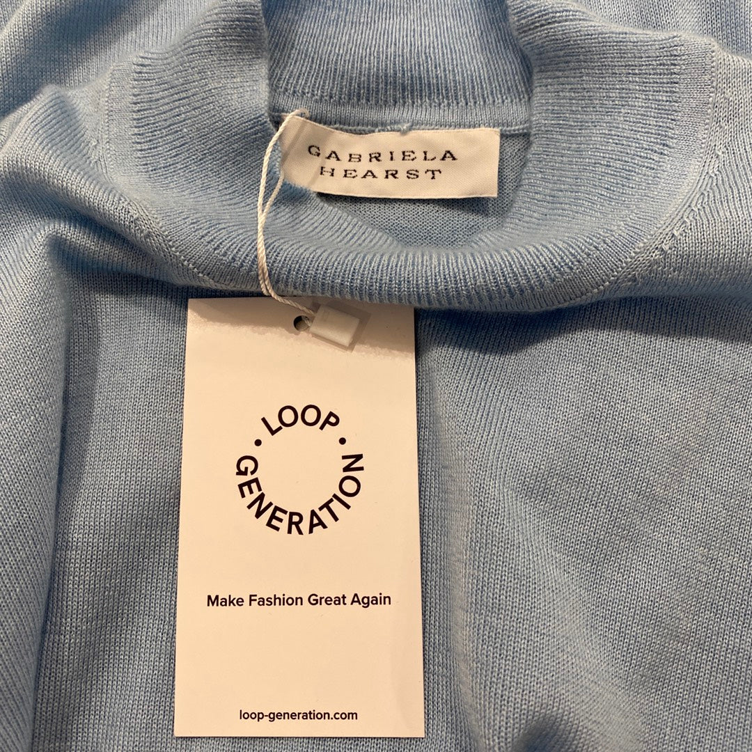 GABRIELA HEARST sky blue cashmere and silk jumper - Image 4