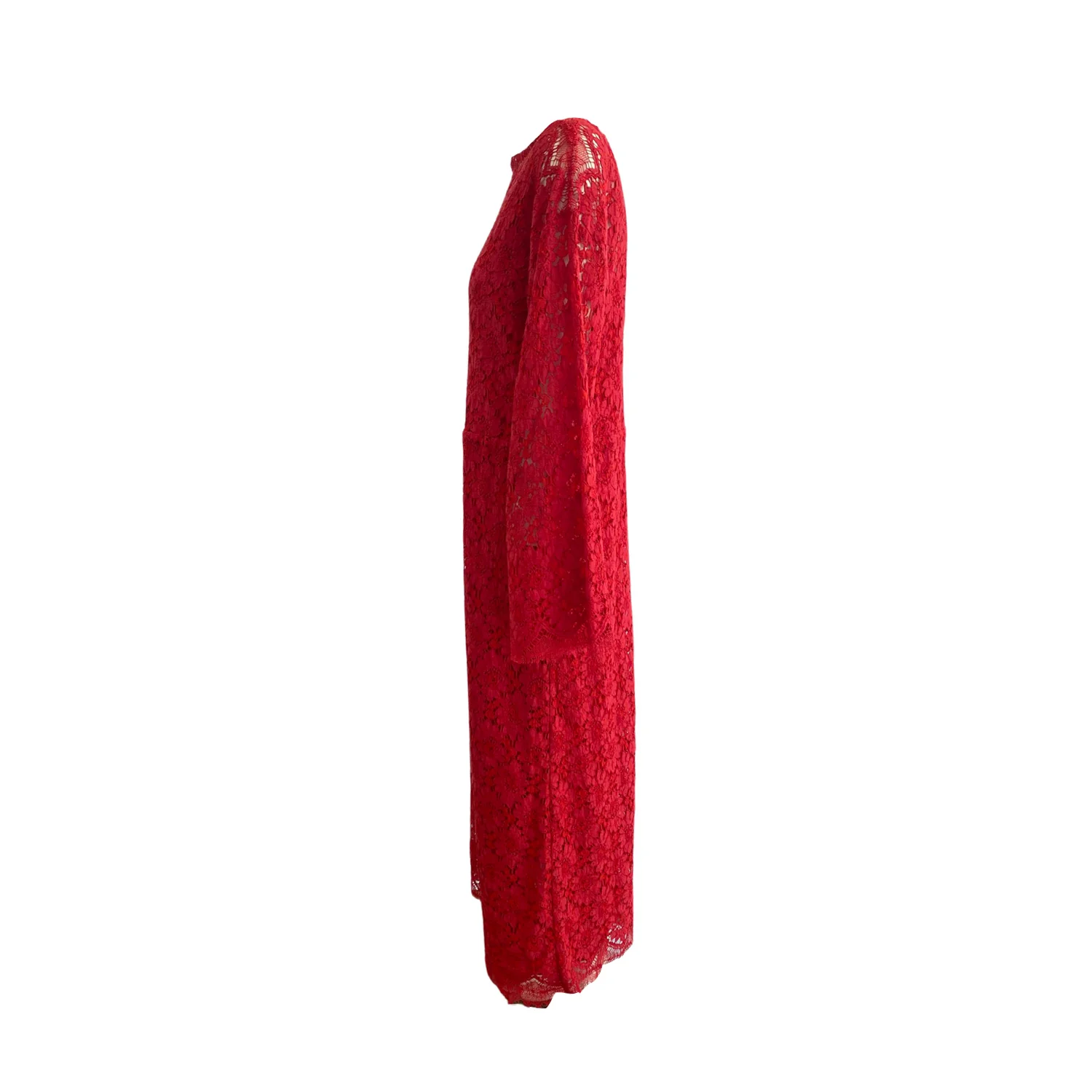Gucci red lace maxi dress - Image 3