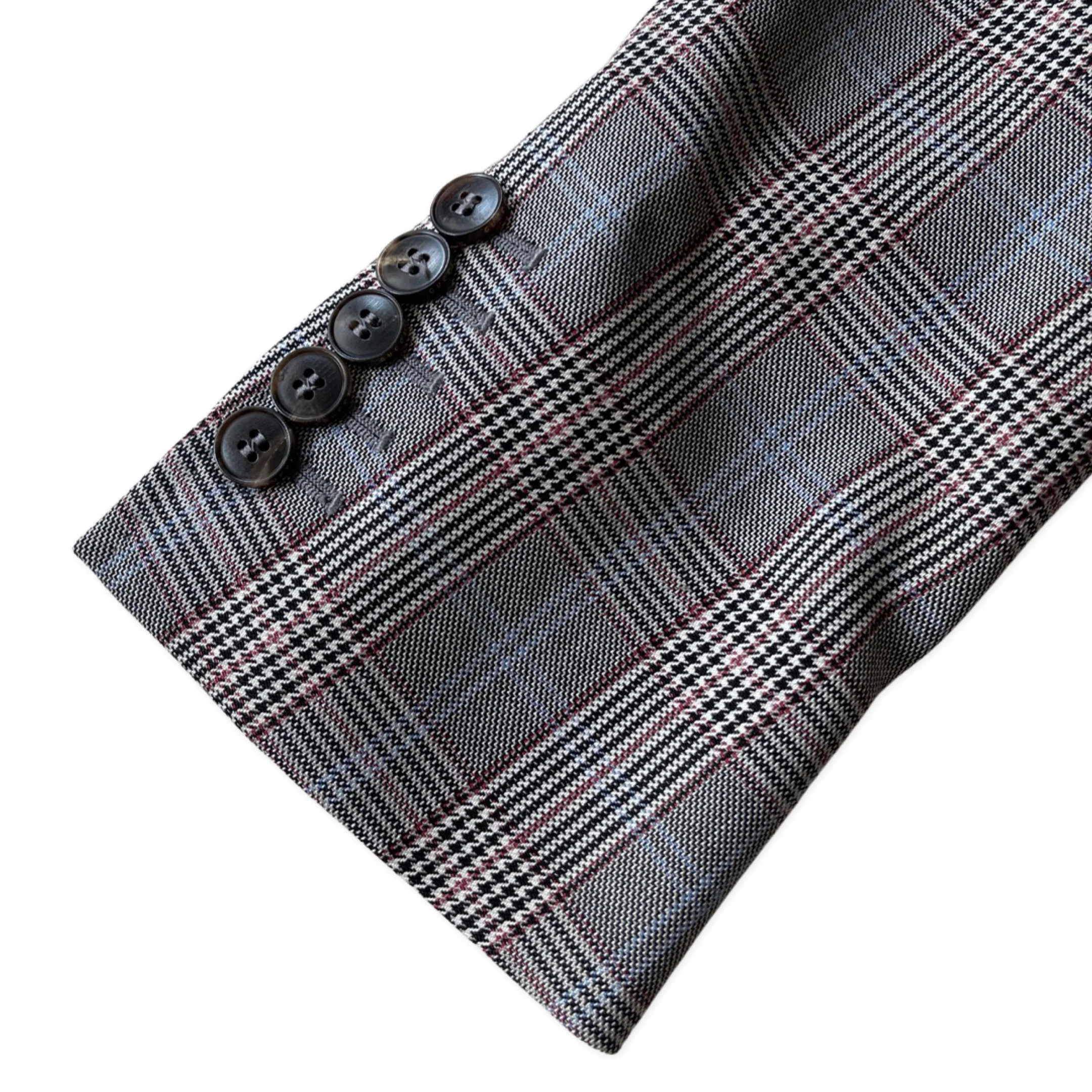 GUCCI wool grey check jacket - Image 3