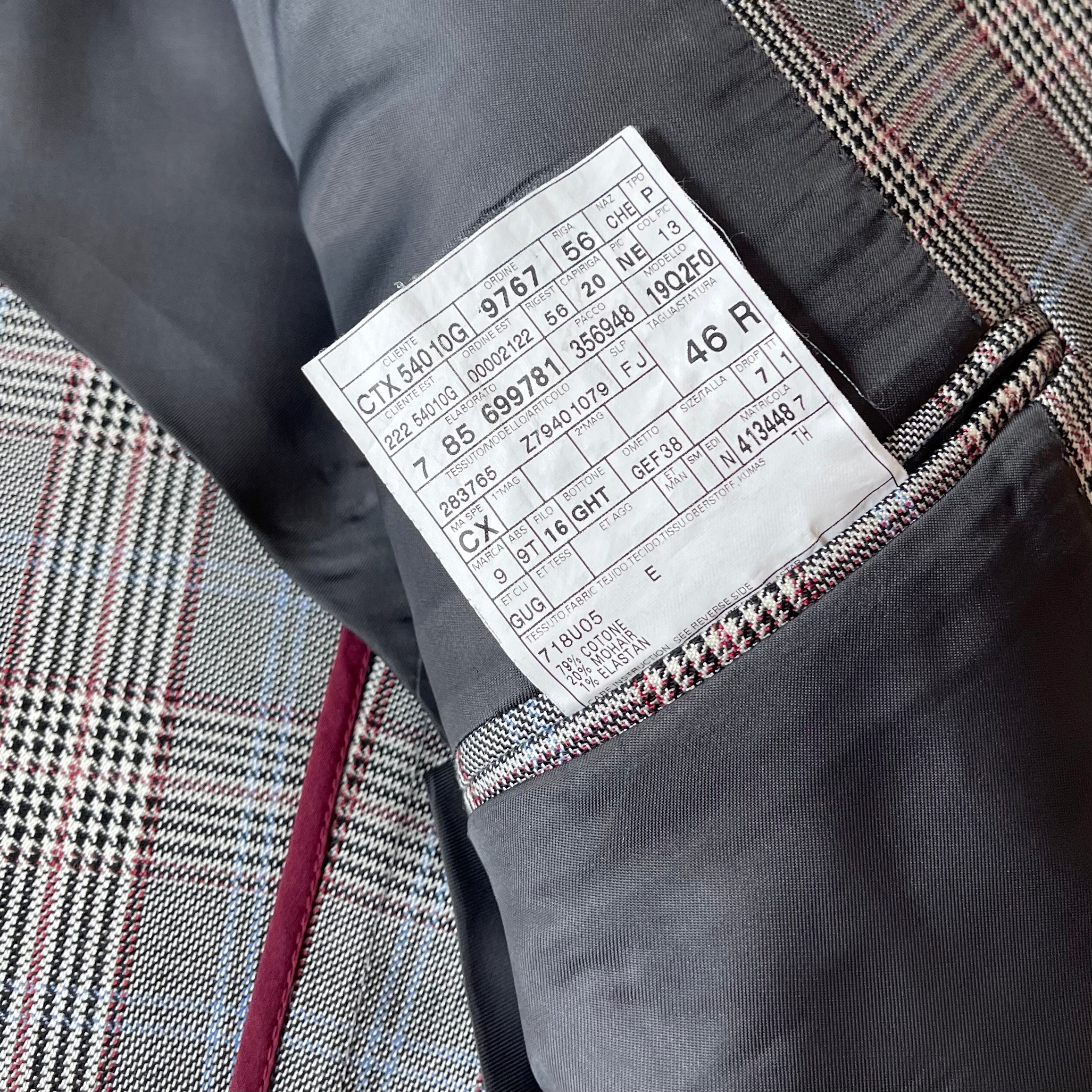 GUCCI wool grey check jacket - Image 6