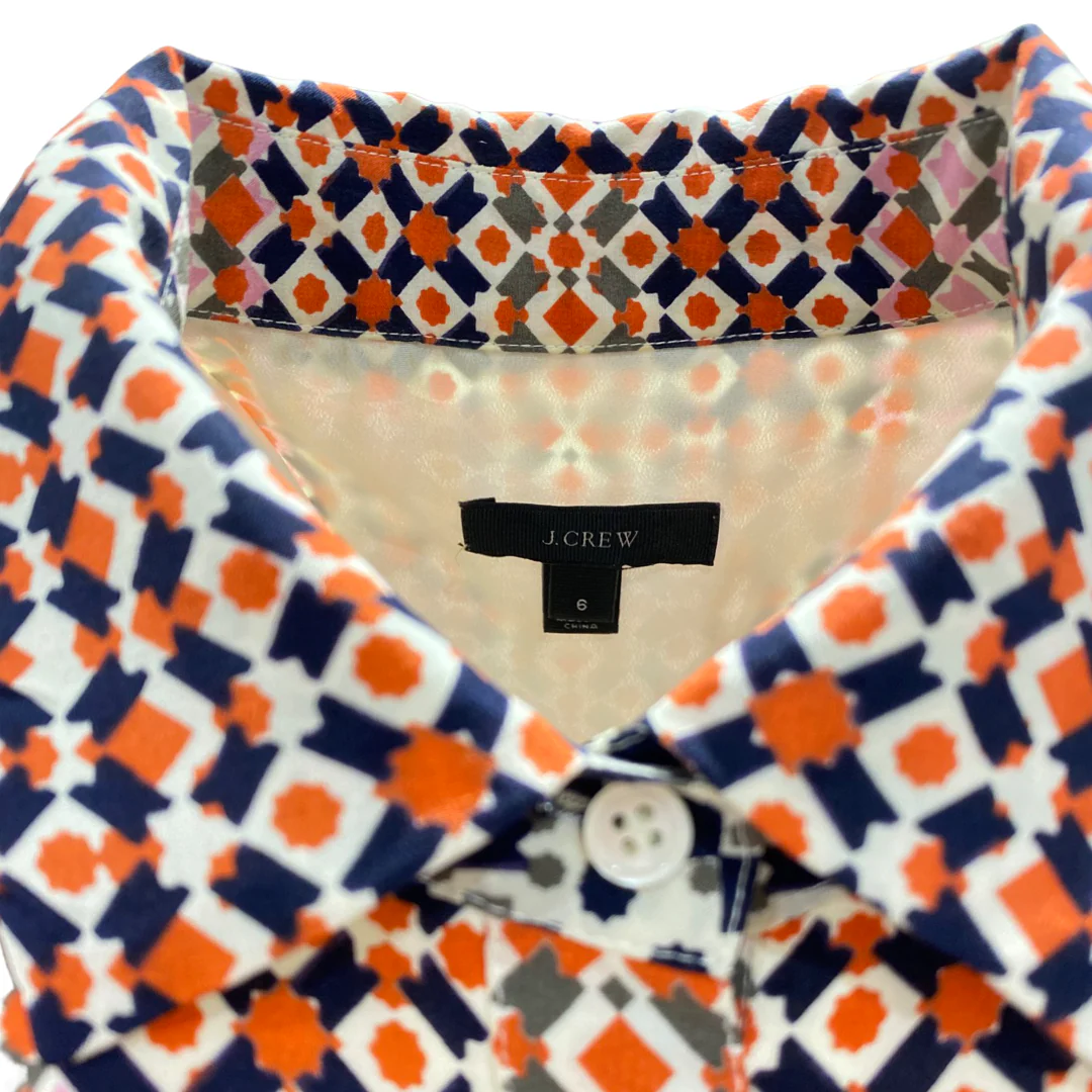 J.CREW multicolour print silk dress - Image 4