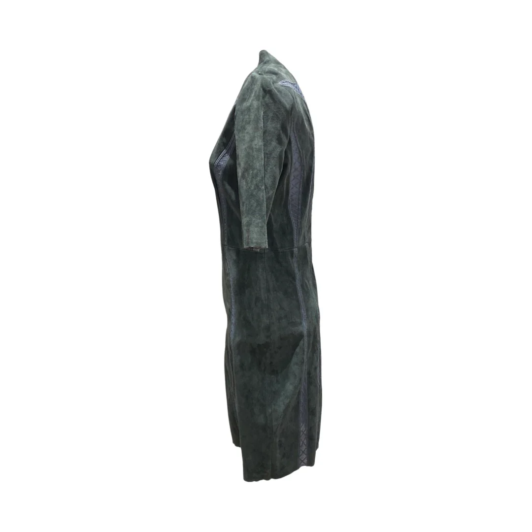 JITROIS mint suede mid-length dress - Image 3