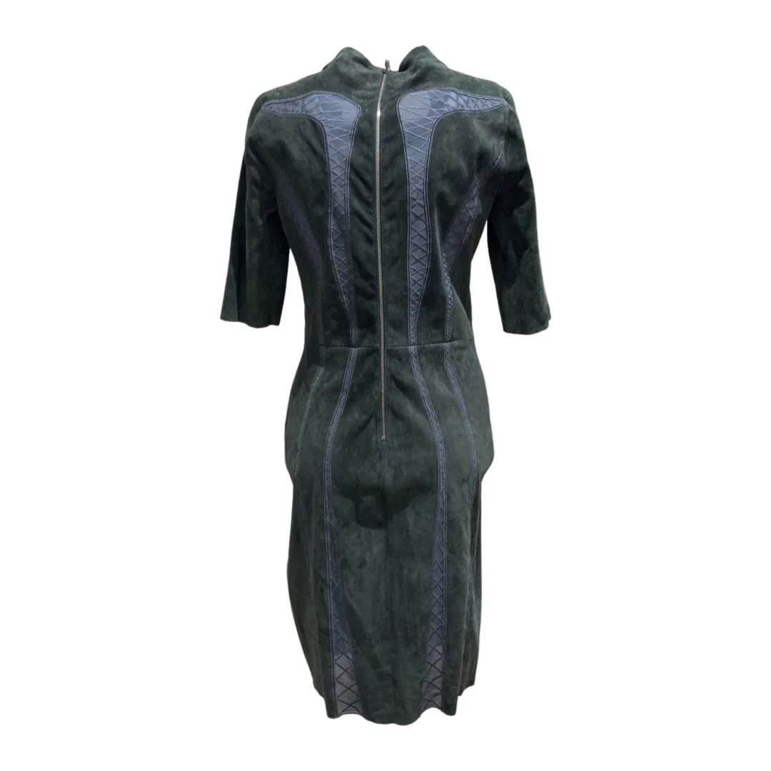 JITROIS mint suede mid-length dress - Image 4