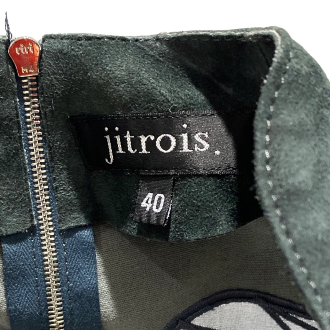 JITROIS mint suede mid-length dress - Image 6