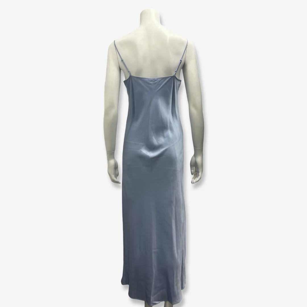 Joseph Light Blue Silk Slip Dress - Image 4