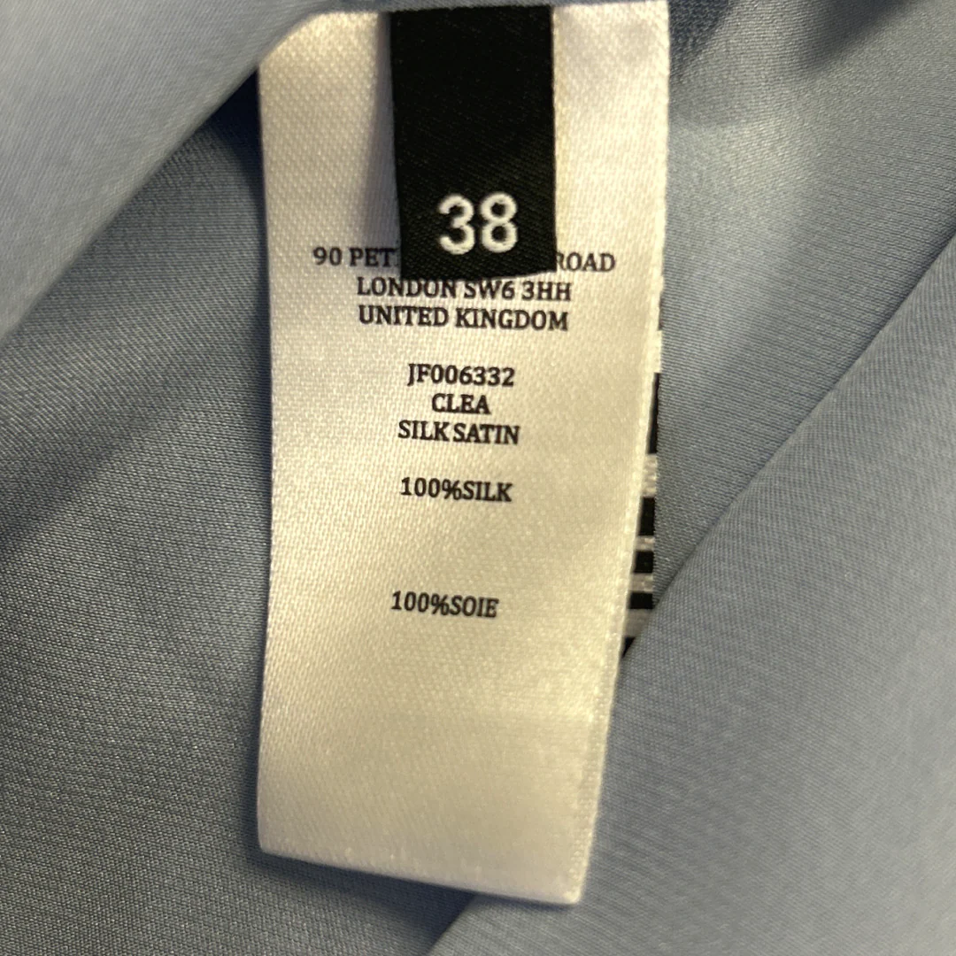 Joseph Light Blue Silk Slip Dress - Image 6