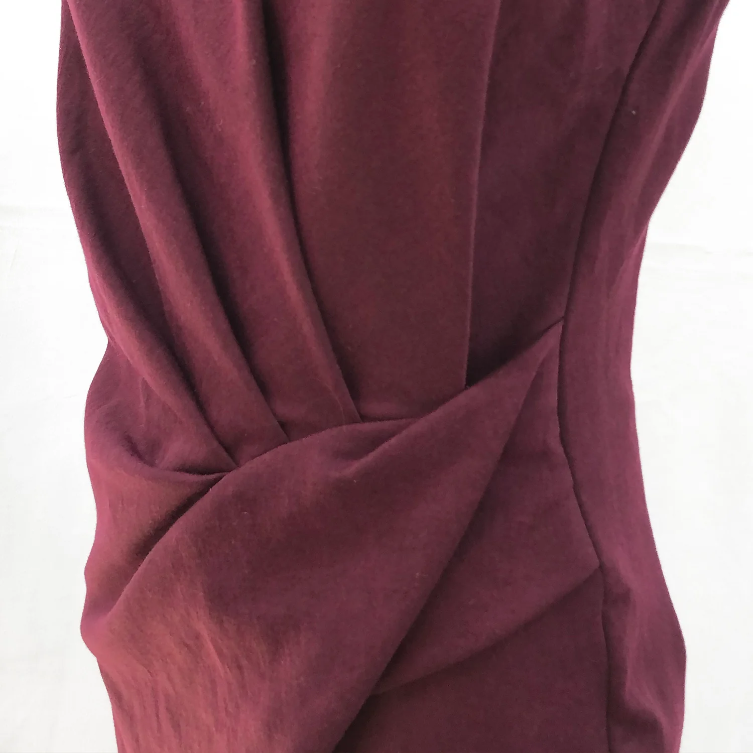 Lanvin burgundy draped dress - Image 6