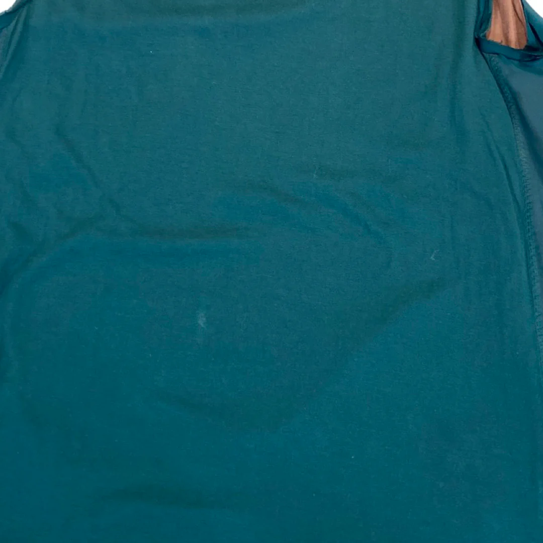 LANVIN emerald green viscose and silk top - Image 4