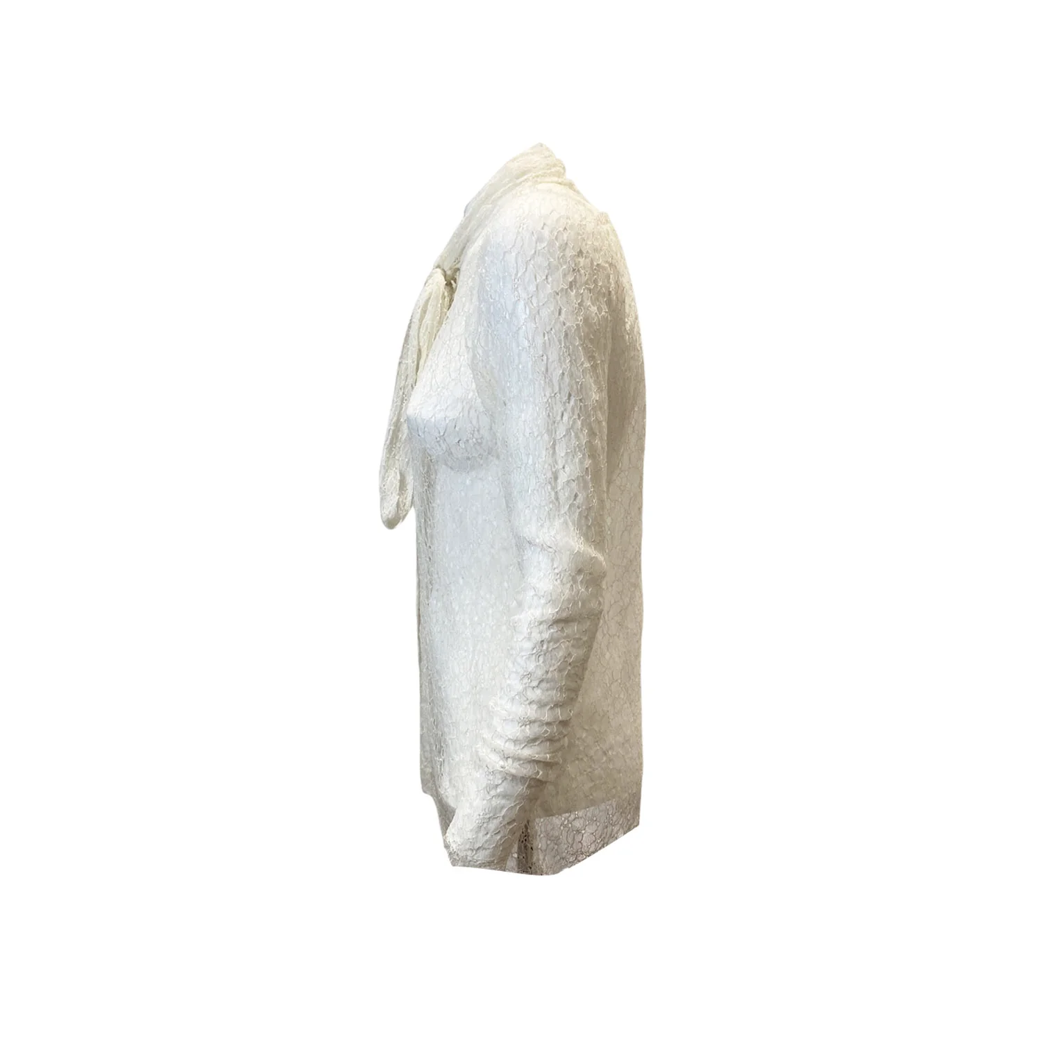 Lanvin off-white lace blouse - Image 3
