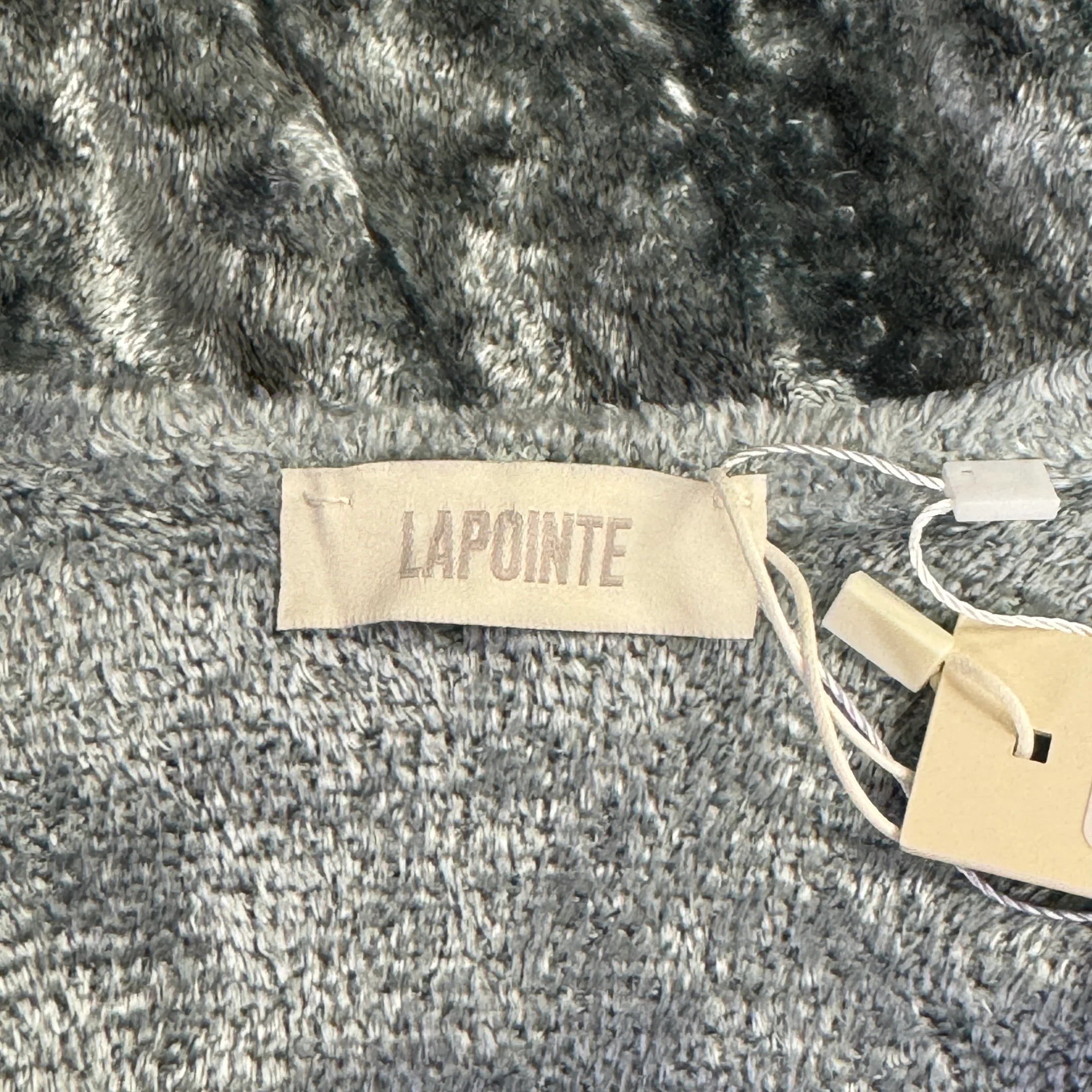 Lapointe Velvet Scoop Neck Silver Mint Maxi Dress - Image 5