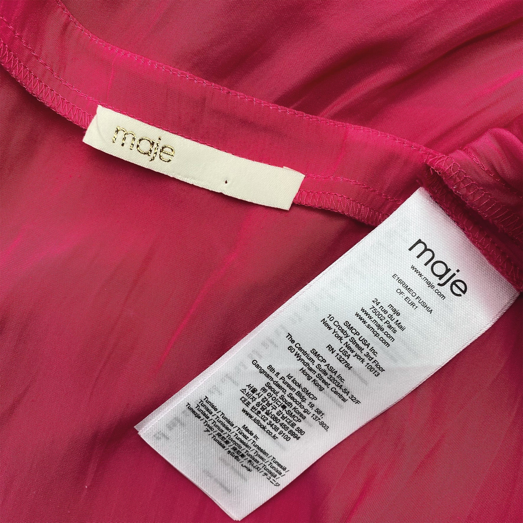 MAJE fuchsia summer dress - Image 4