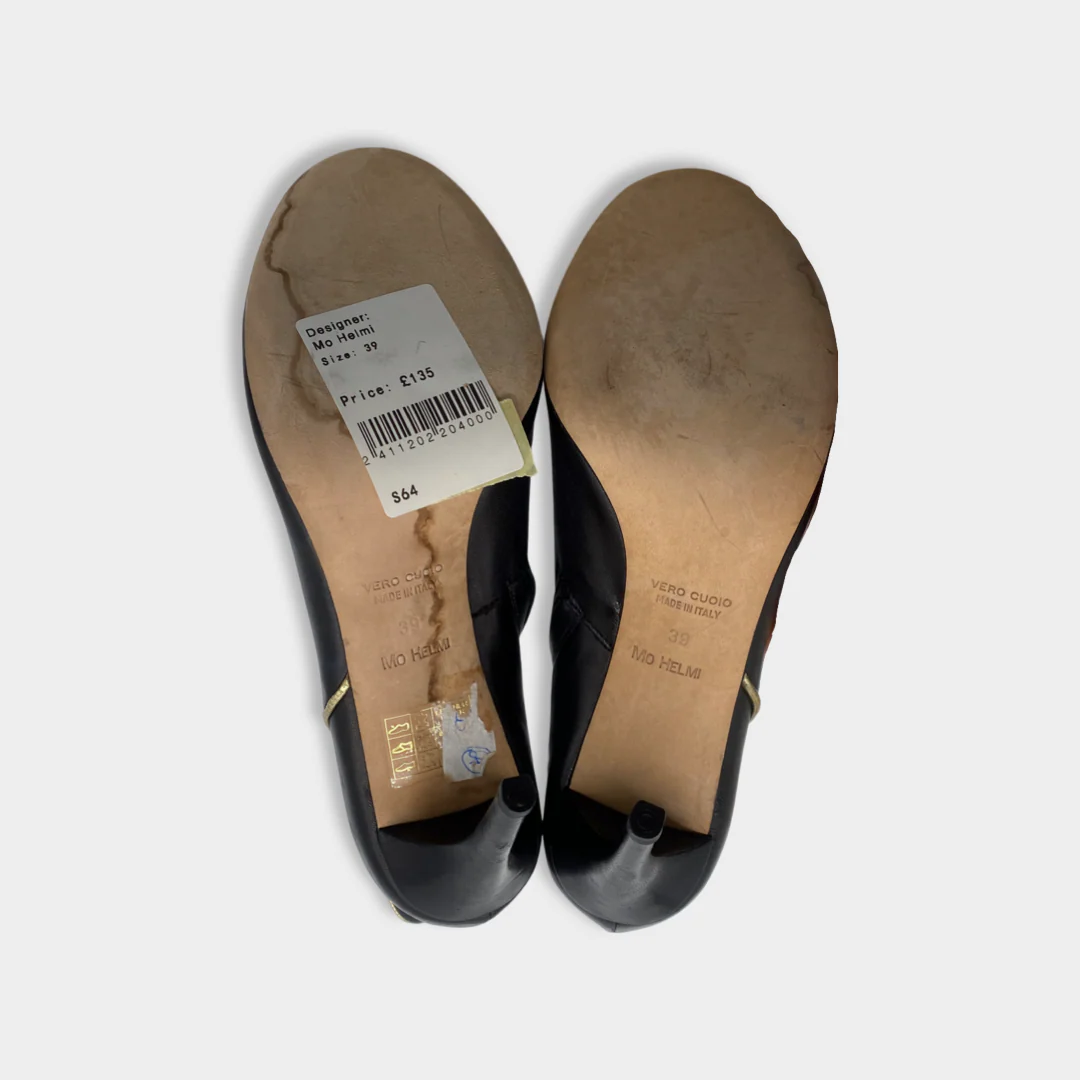 MO HELMI black leather boots - Image 6