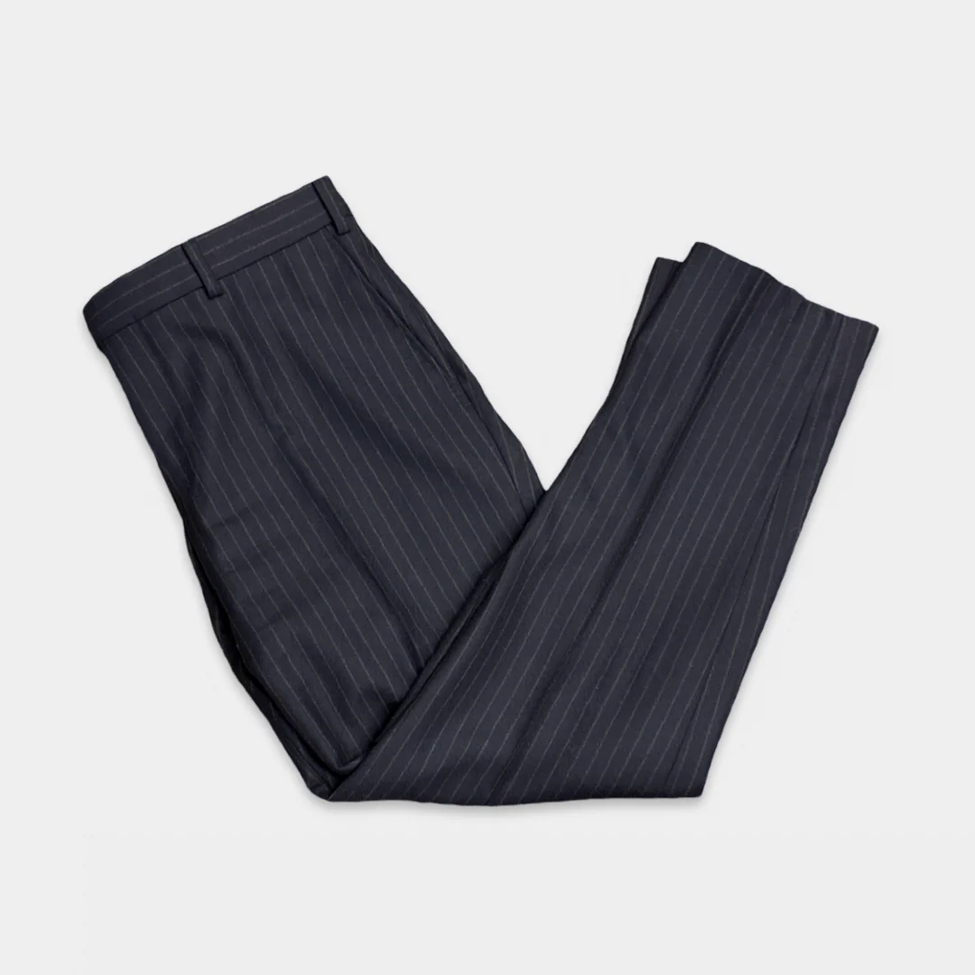 Pal Zileri Navy Blue Pinstripe Wool and Cashmere Suit - Image 7