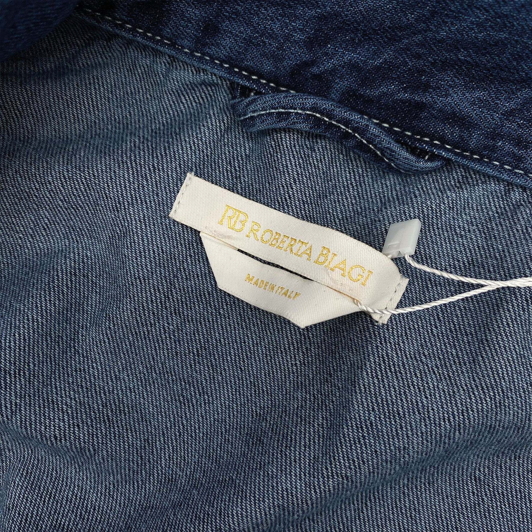ROBERTA BIAGI blue denim jacket - Image 4