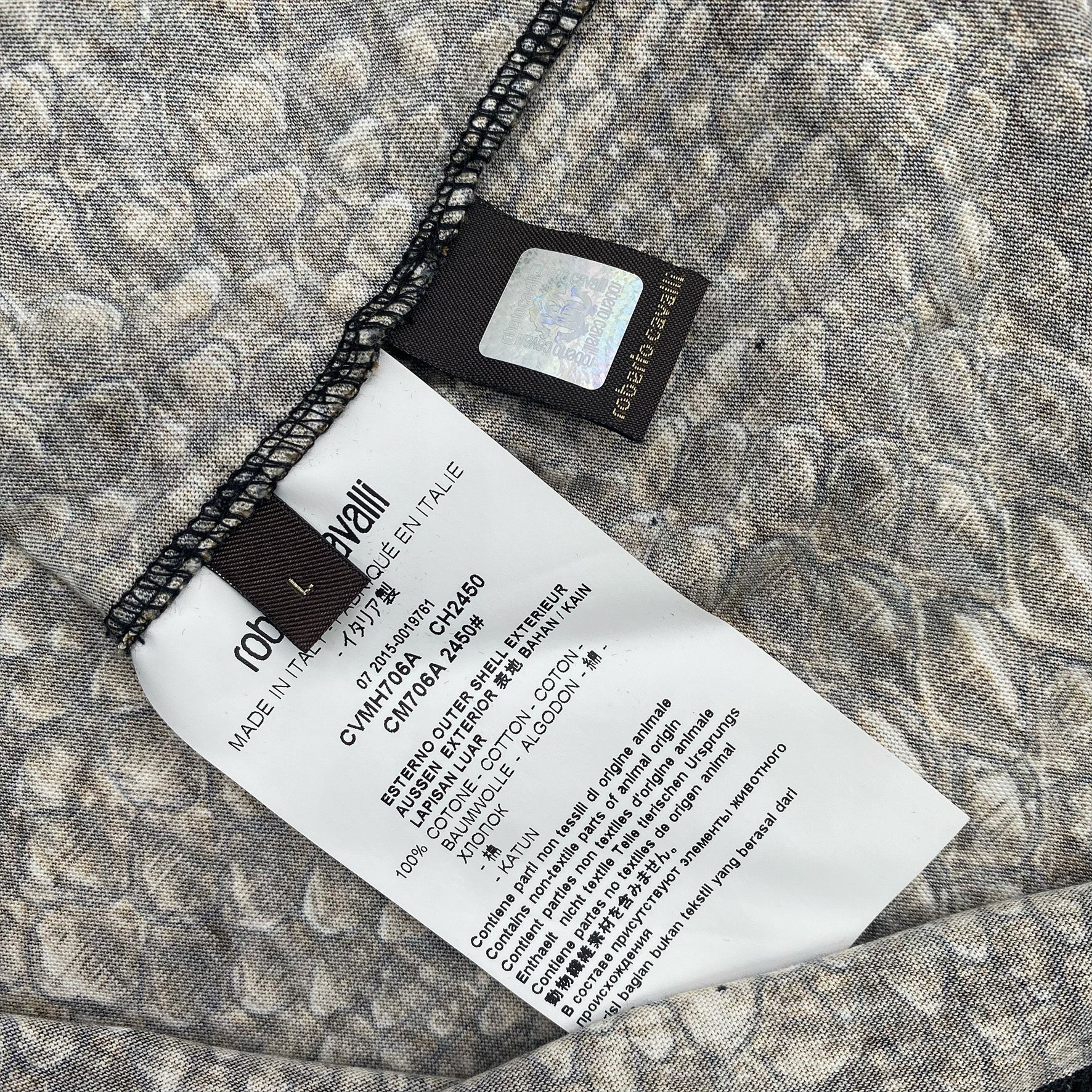 ROBERTO CAVALLI snake print polo shirt - Image 4