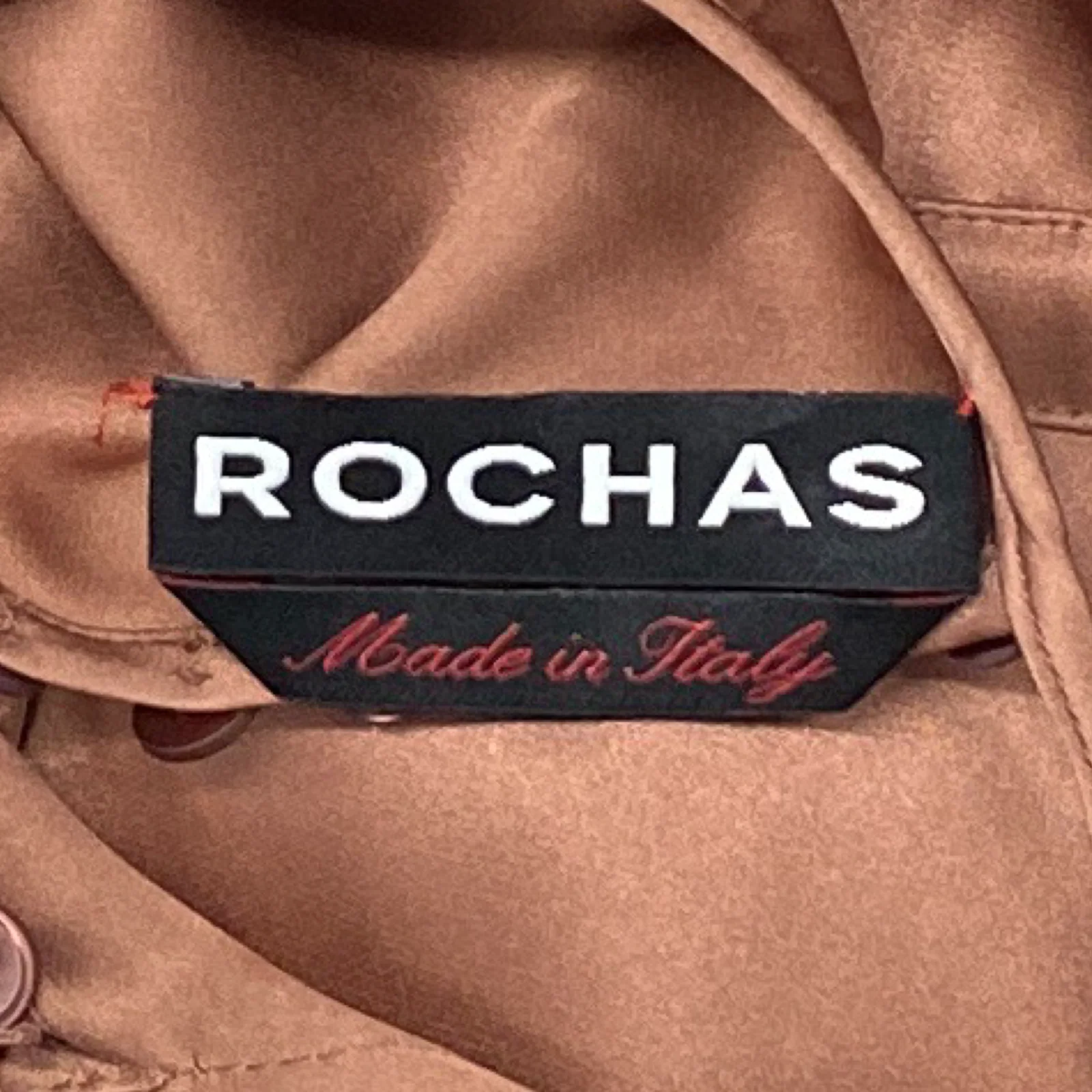 Rochas pearl brown silk mid length dress with buttons on the back - Image 5