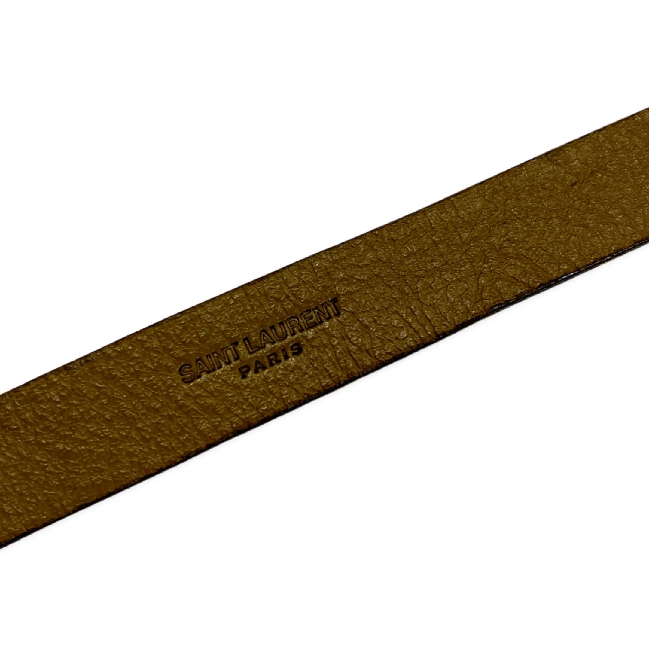Saint Laurent animal print suede brown belt | size 95 - Image 5