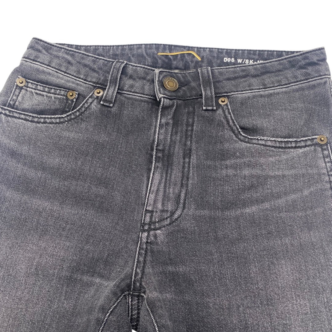 SAINT LAURENT dark grey ripped skinny jeans - Image 3
