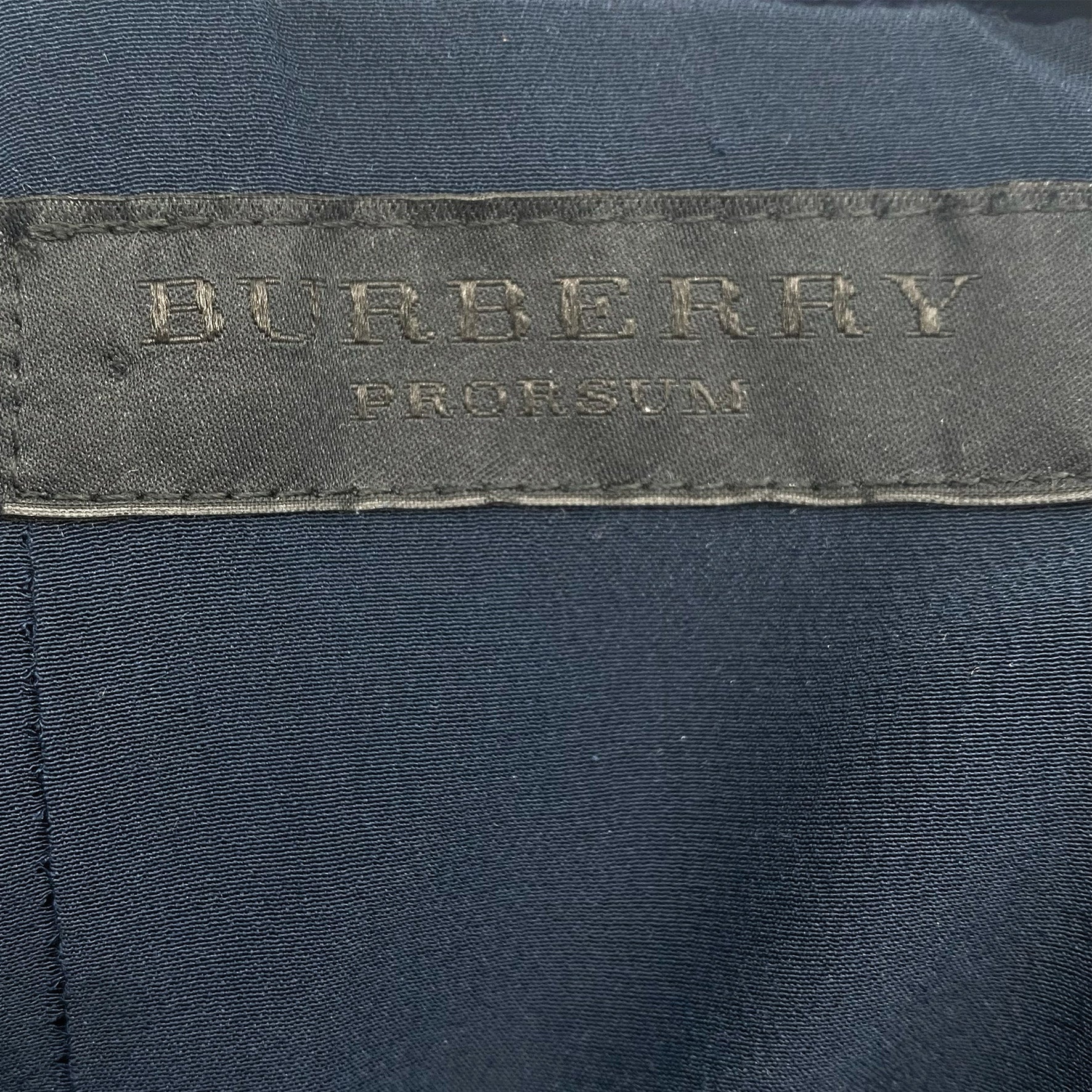 BURBERRY blue velvet pencil skirt - Image 5