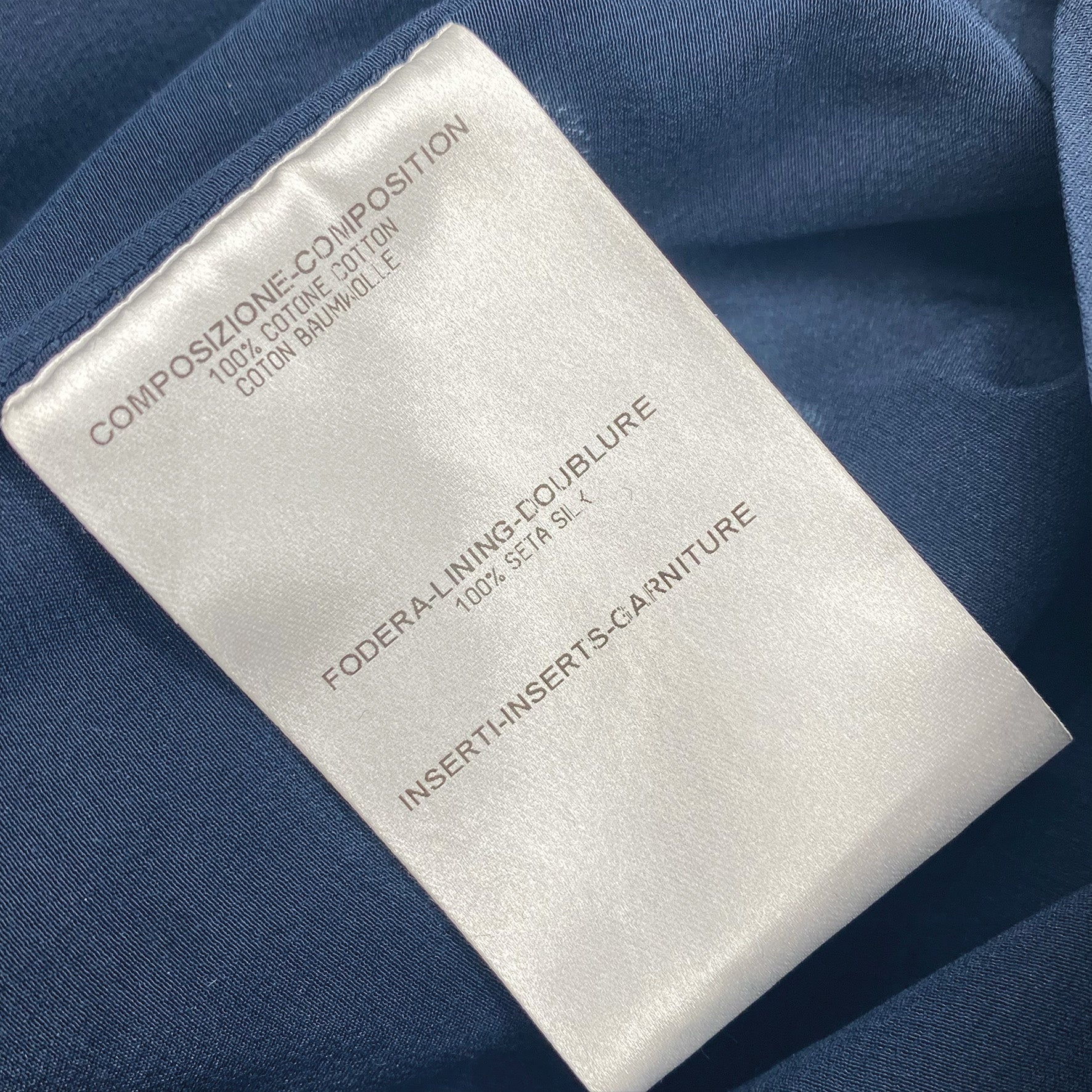 BURBERRY blue velvet pencil skirt - Image 6