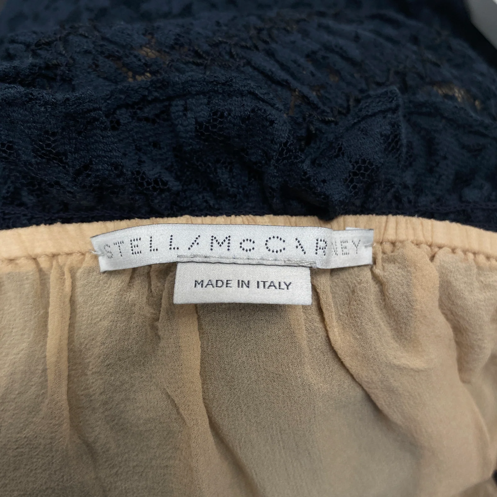 Stella McCartney navy lace maxi skirt with elasticated waist - Image 4
