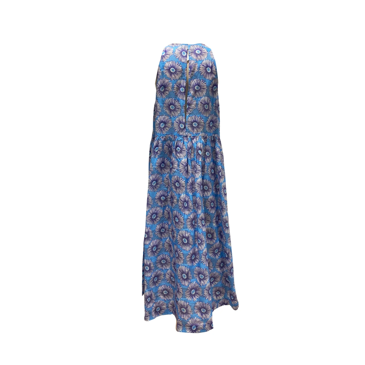 Suno blue floral print cotton dress - Image 3