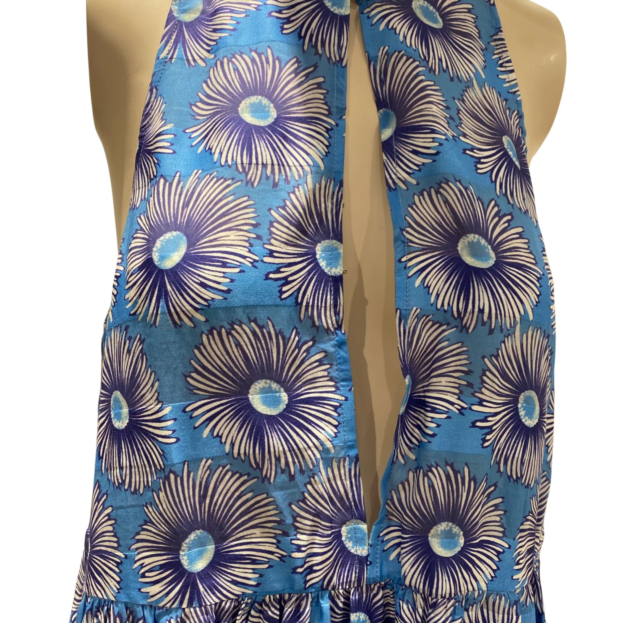 Suno blue floral print cotton dress - Image 4