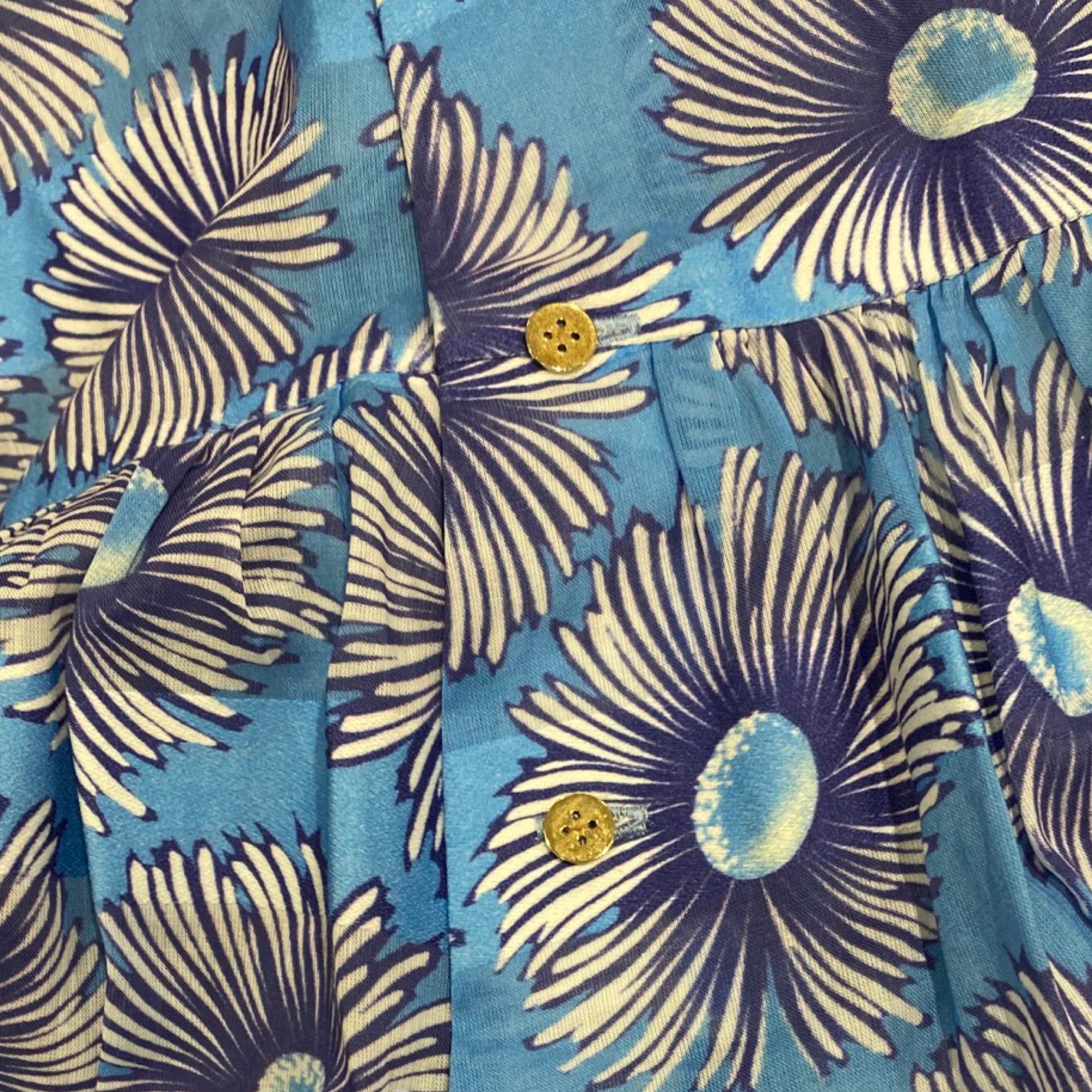 Suno blue floral print cotton dress - Image 5