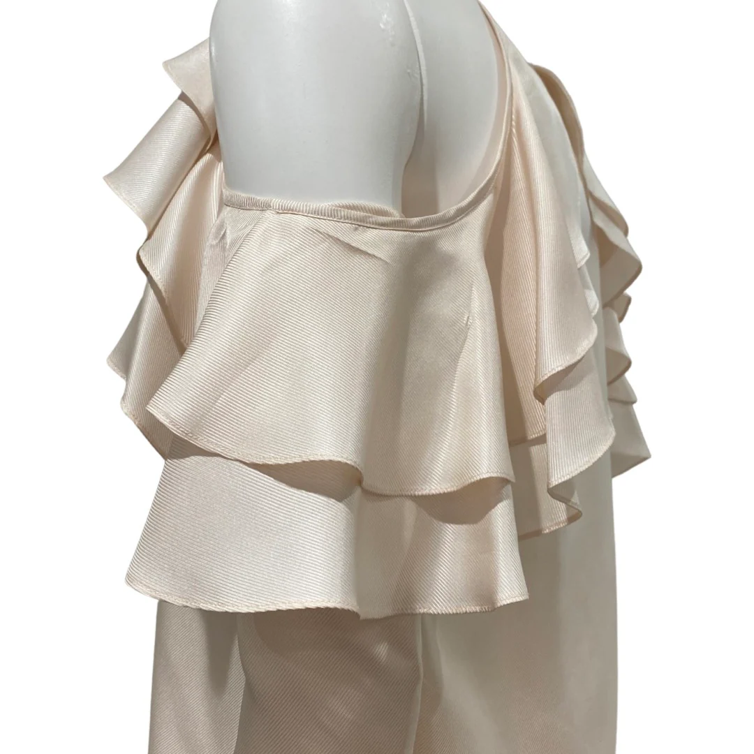 TEMPERLEY light pink silk ruffled blouse - Image 4