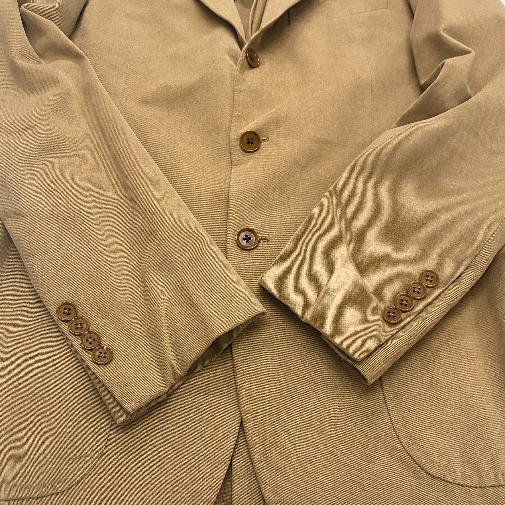 THE ARMOURY camel cotton set of jacket and trousers - Image 8
