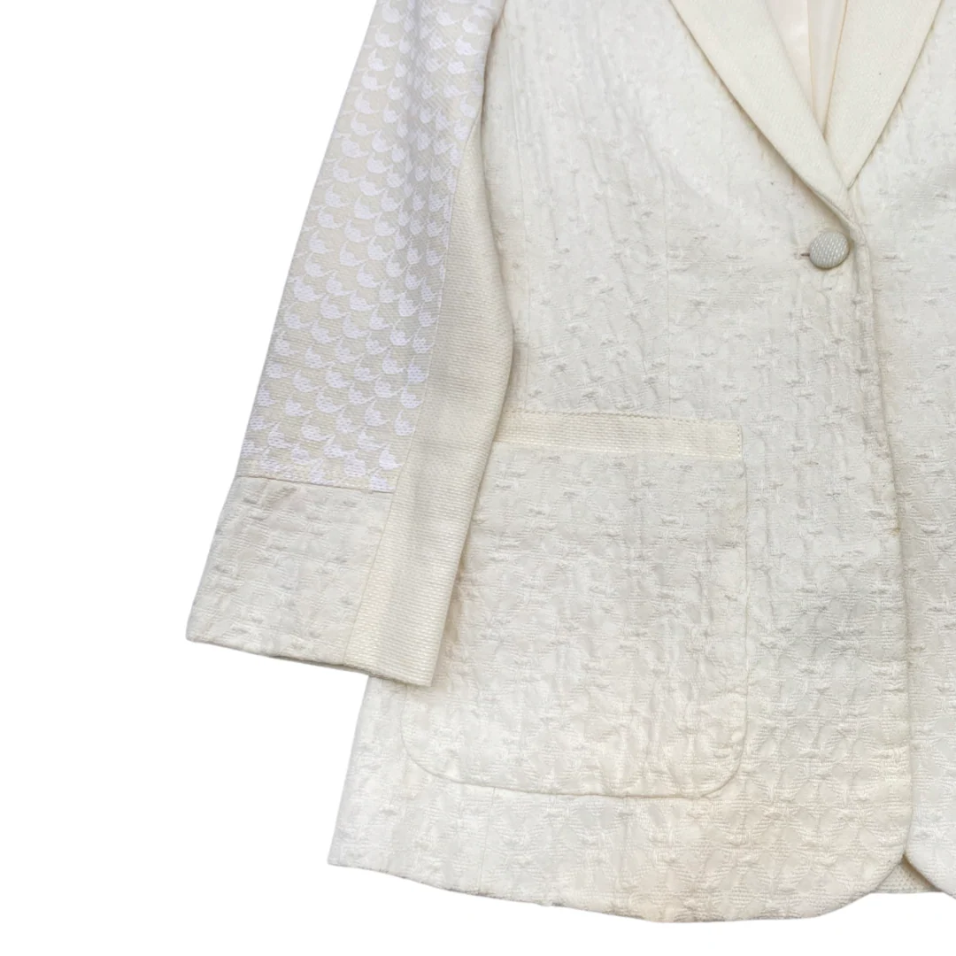 THE ROW ecru structured cotton jacket - Image 3