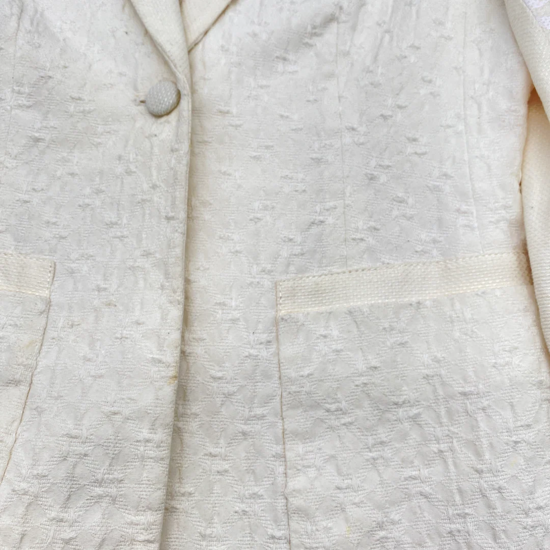 THE ROW ecru structured cotton jacket - Image 4